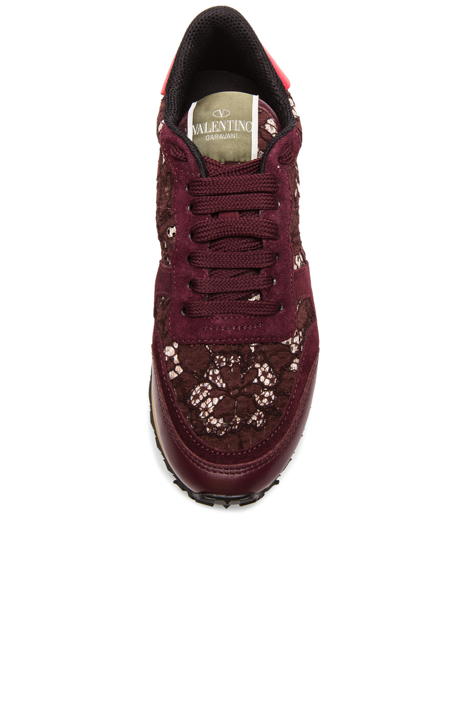 burgundy valentino sneakers