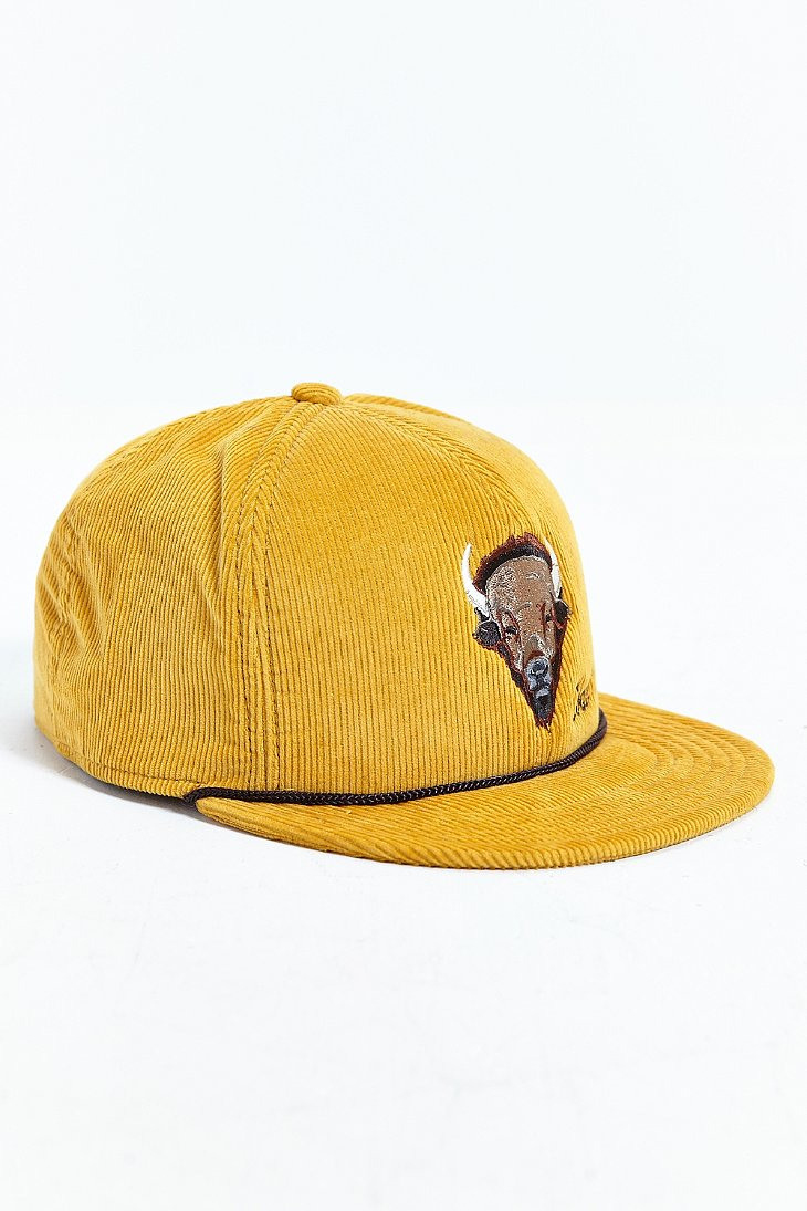 Coal The Wilderness Corduroy Snapback Hat in Yellow for Men | Lyst Canada