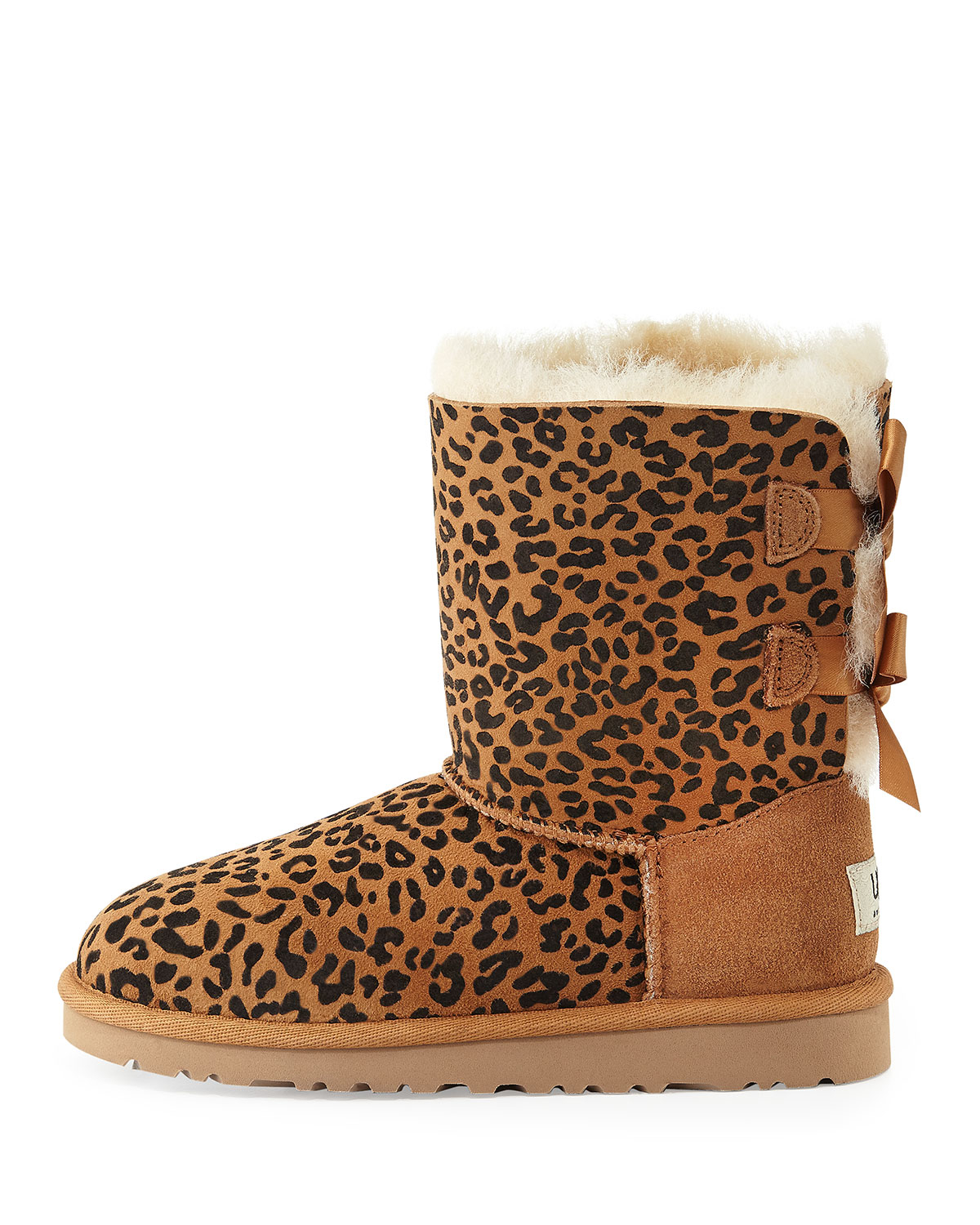 kids leopard print boots