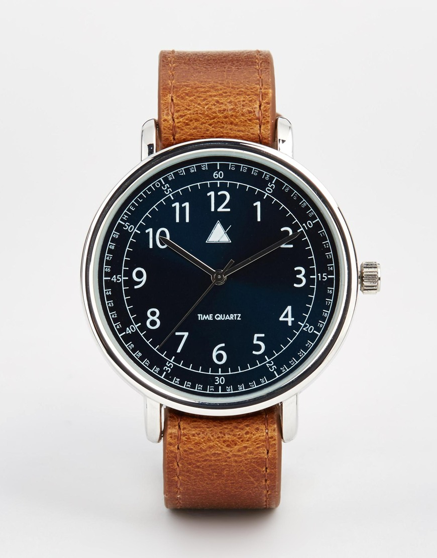 Lyst Asos Watch With Interchangeable Straps in Brown for Men