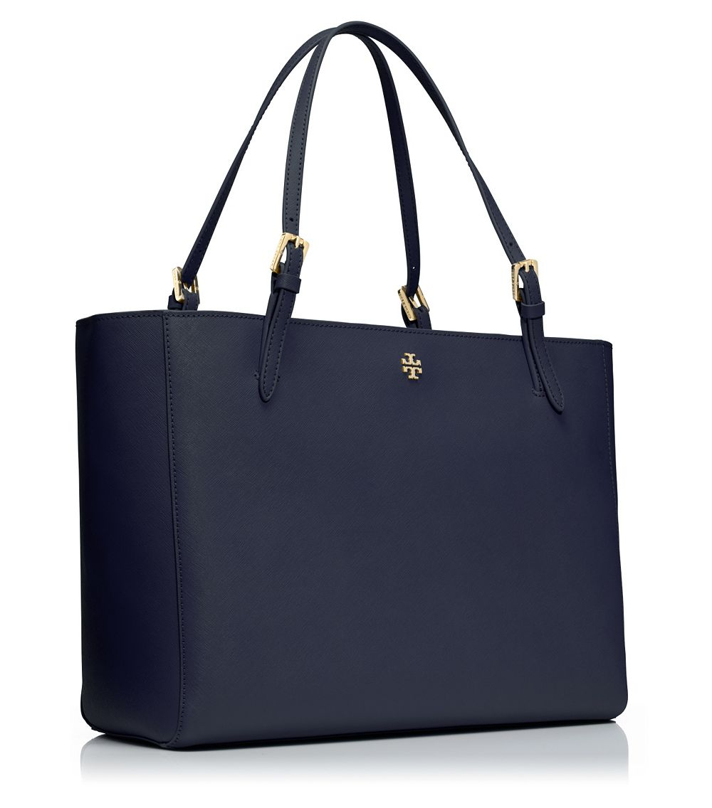 Burch York Buckle Tote In Blue Navy Lyst burch york buckle tote in blue navy lyst