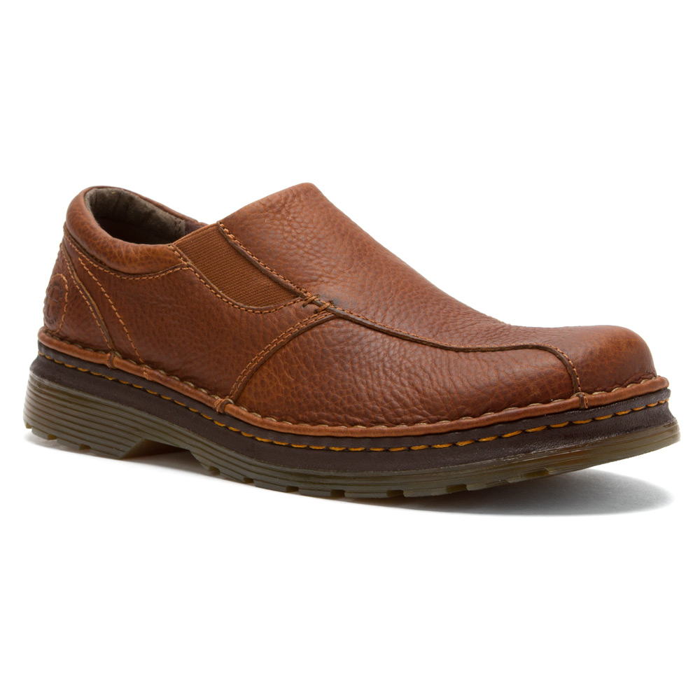 Dr. Martens Leather Tevin Slip On in Brown for Men - Lyst