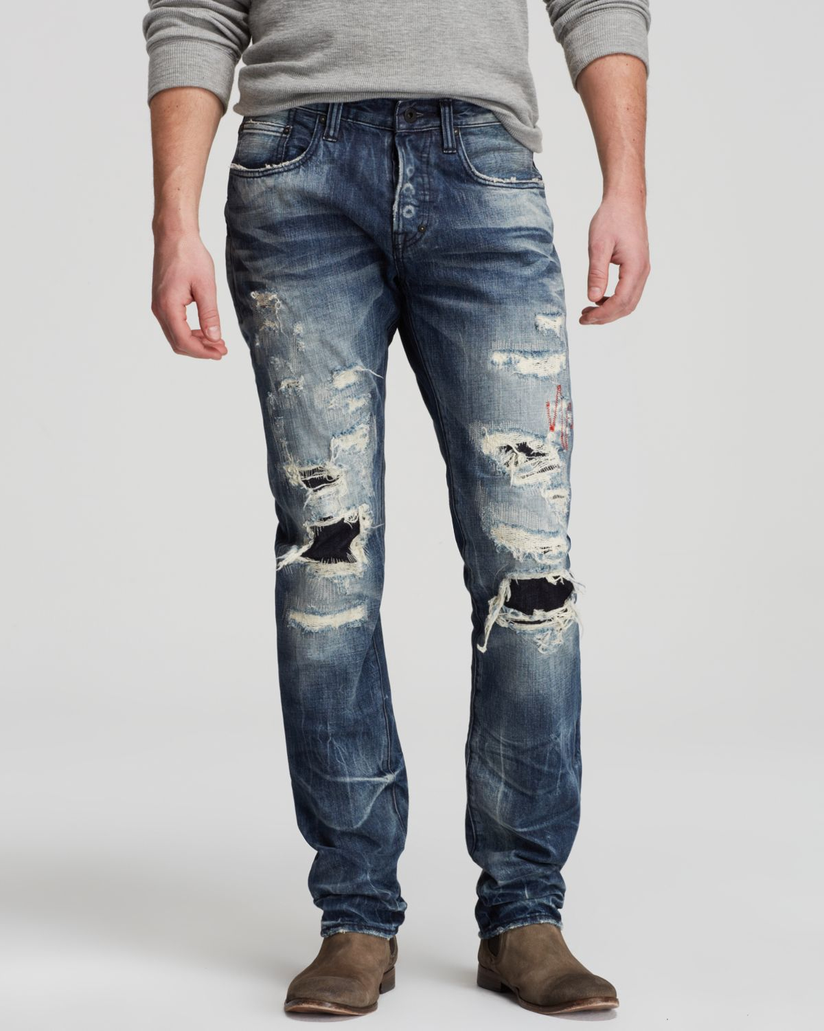 Prps Jeans - Altered Images Demon Straight Fit In Blue in Blue for Men ...
