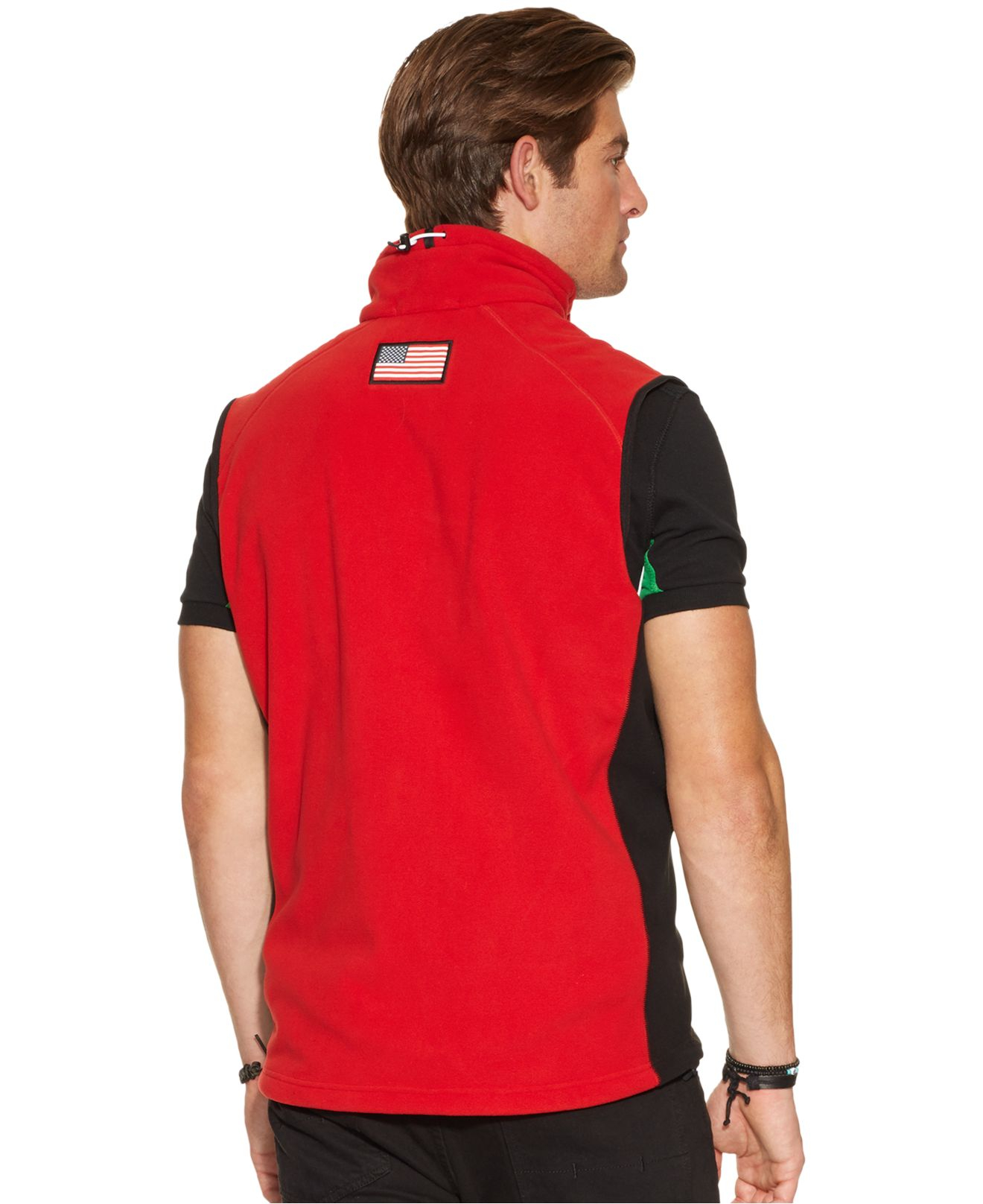 Polo ralph lauren Rlx Snow Polo Fleece Vest in Red for Men Lyst