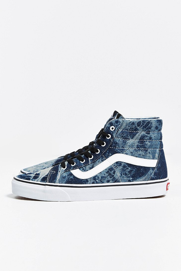 high top vans denim