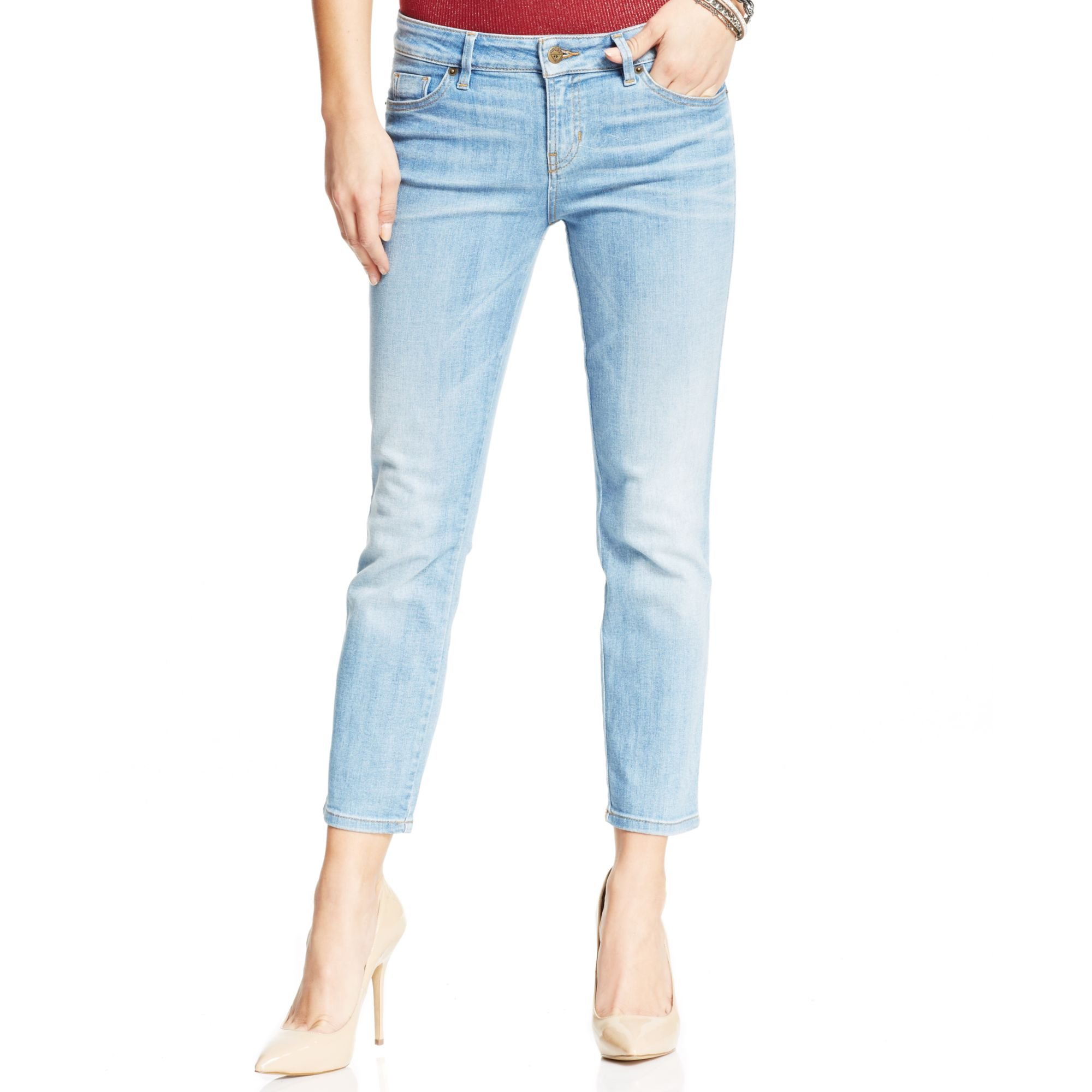 guess cropped jeans