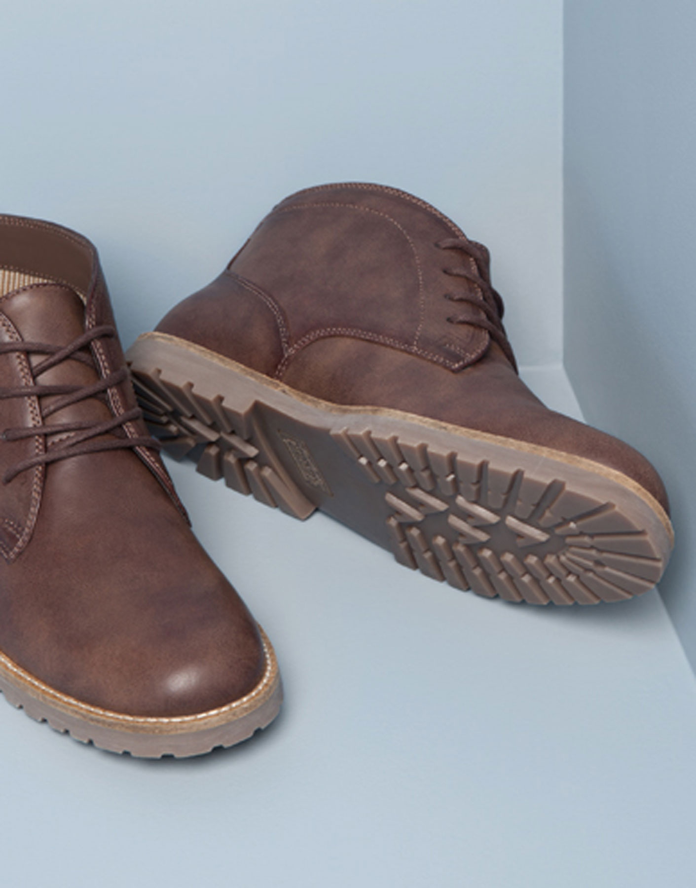 pull and bear platform ankle boots