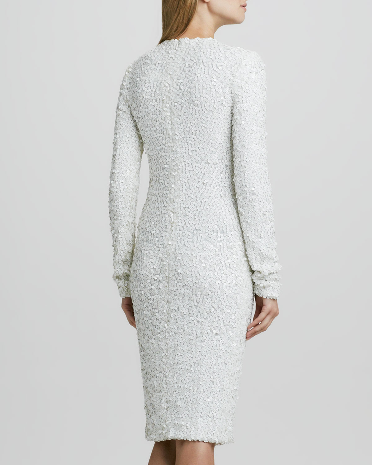 rachel zoe white sequin dress