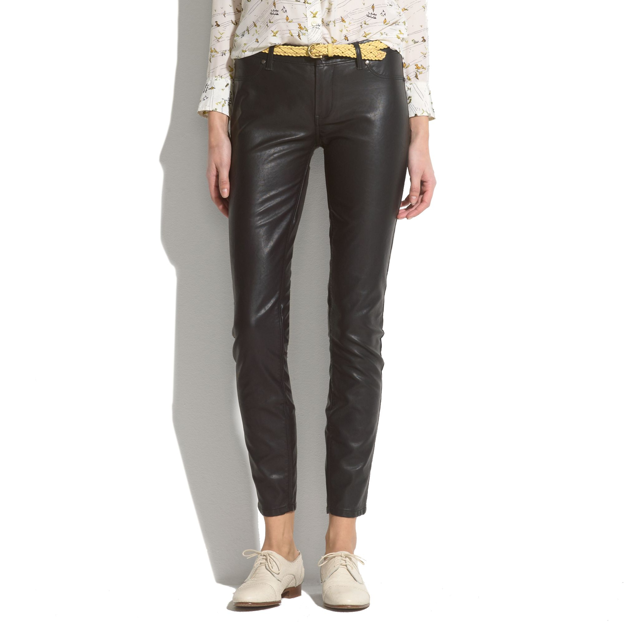 Madewell Blanknyc Faux Leather Pants in Black - Lyst