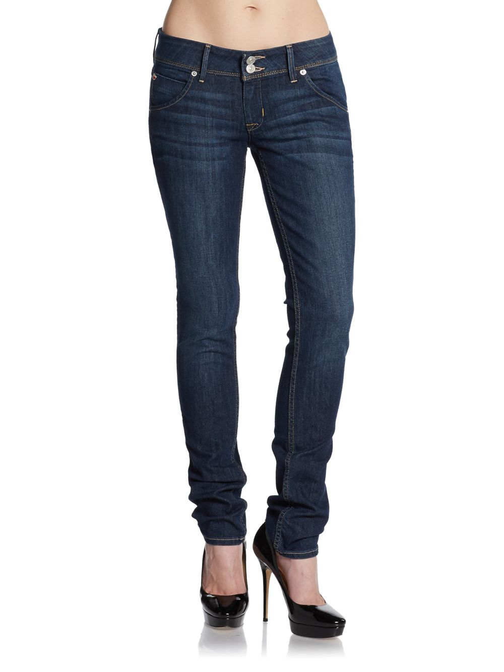 Hudson Collin Skinny Jeans in Blue (genoa - blue) | Lyst