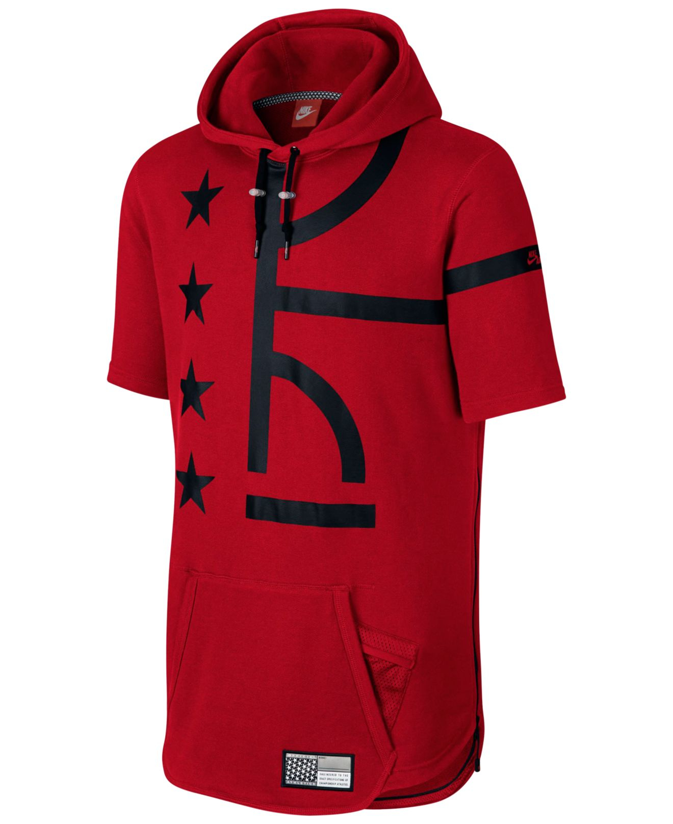 Nike Air Pivot Short-sleeve Hoodie in Red for Men | Lyst