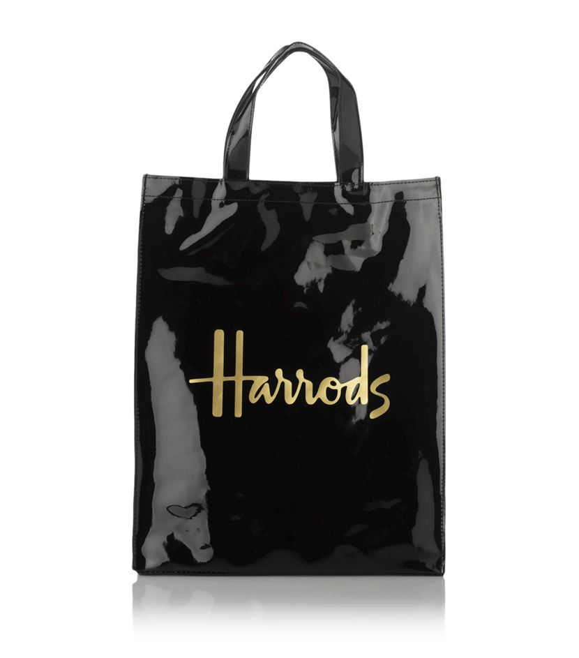Harrods Medium Signature Shopper Bag in Black | Lyst