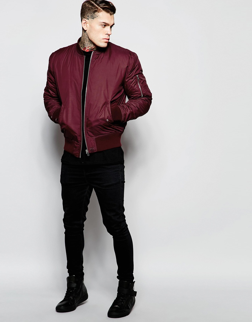 Hype Synthetic Ma1 Bomber Jacket In Purple For Men Lyst Hype Synthetic Ma1 Bomber Jacket In Purple For Men Lyst
