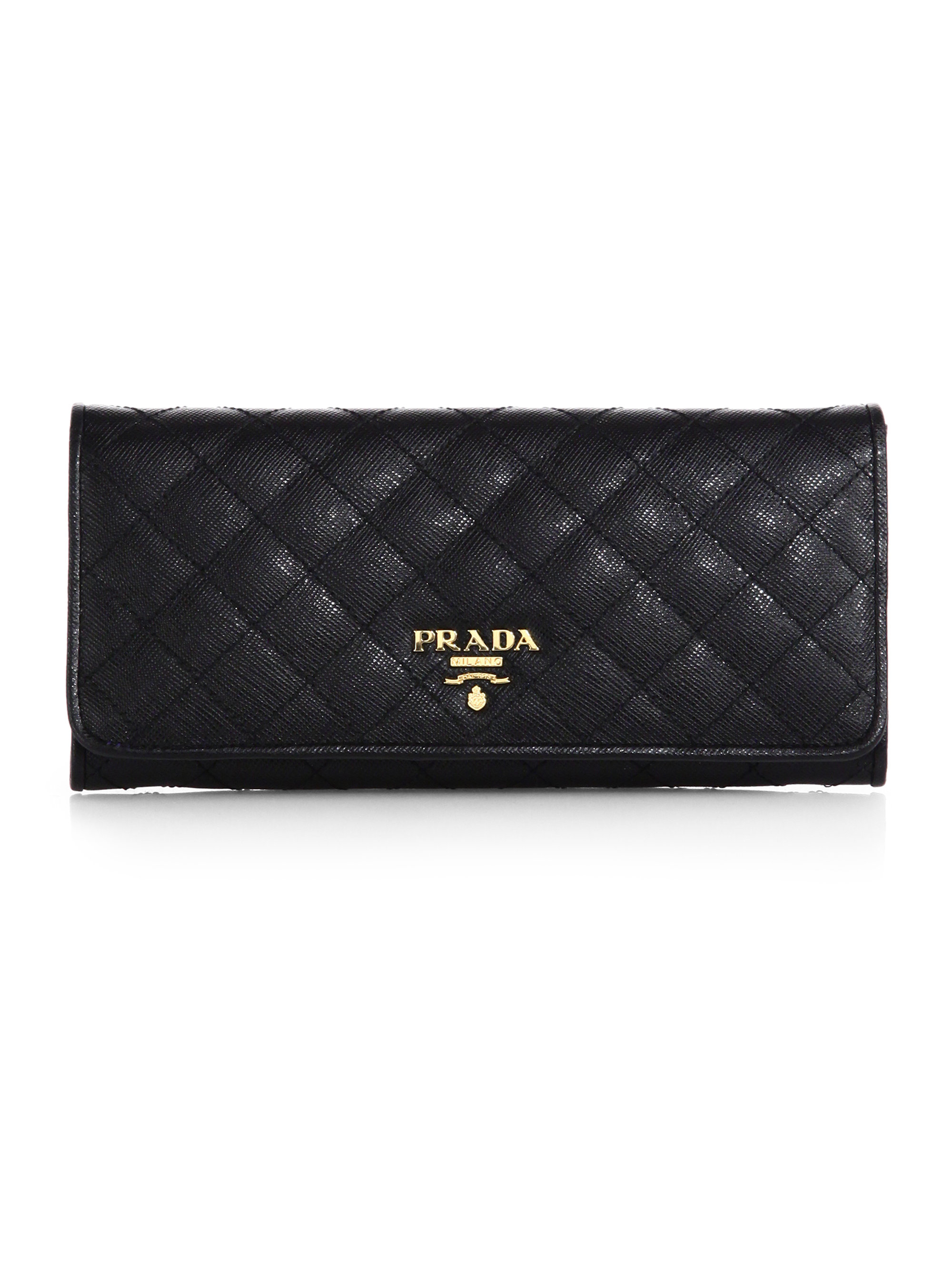 prada quilted wallet