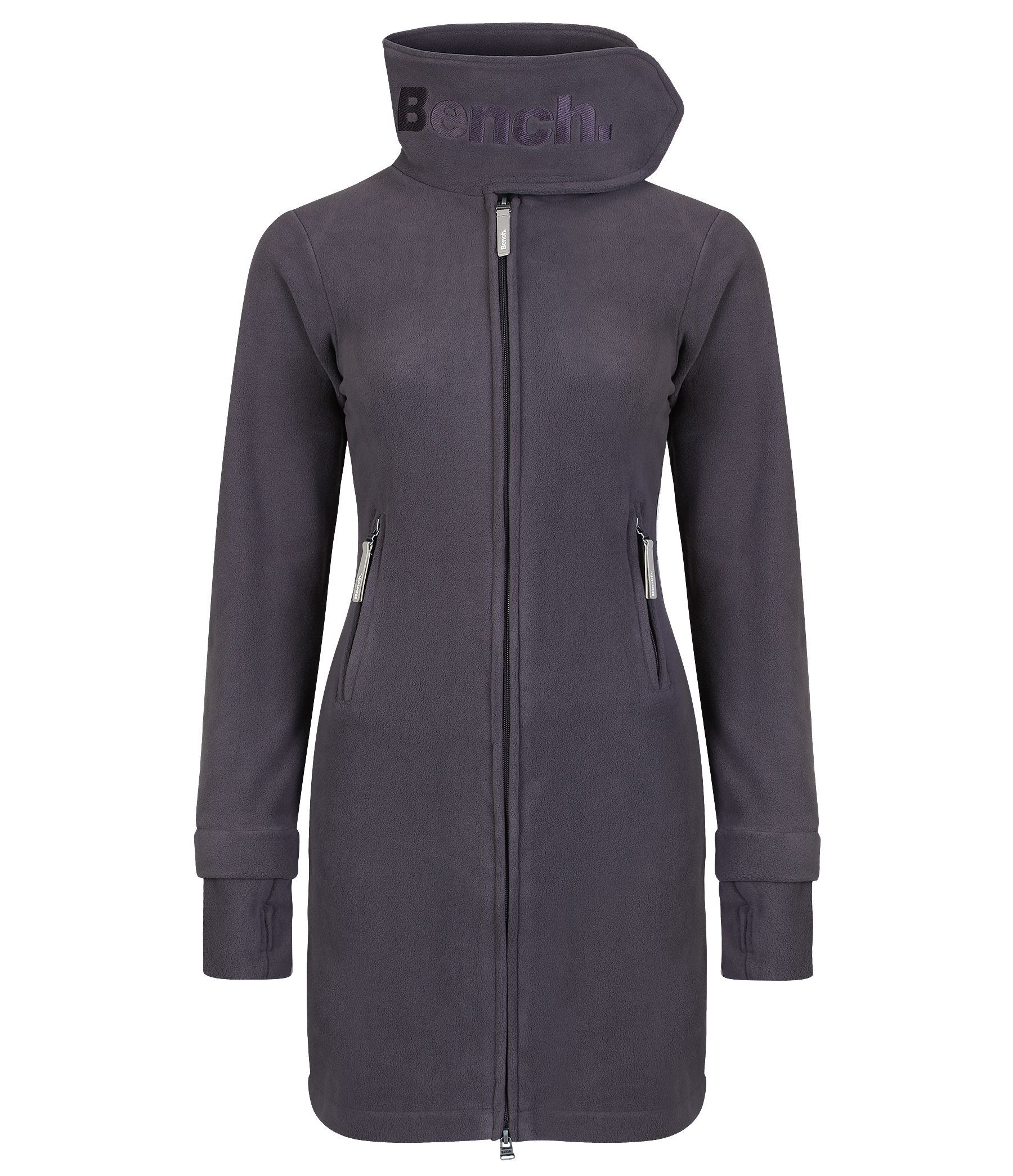 Bench Long Neck Zip Up Fleece Jacket In Navy Blue Lyst