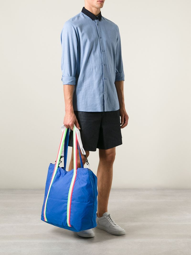 Sundek Striped Handle Beach Bag in Blue for Men - Lyst