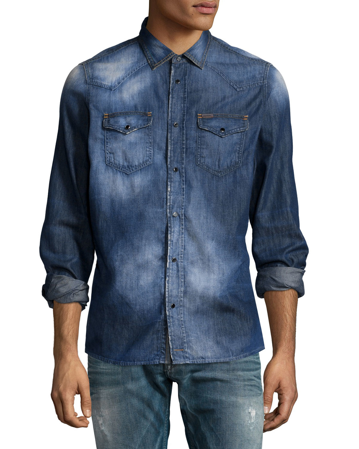 faded jeans shirt