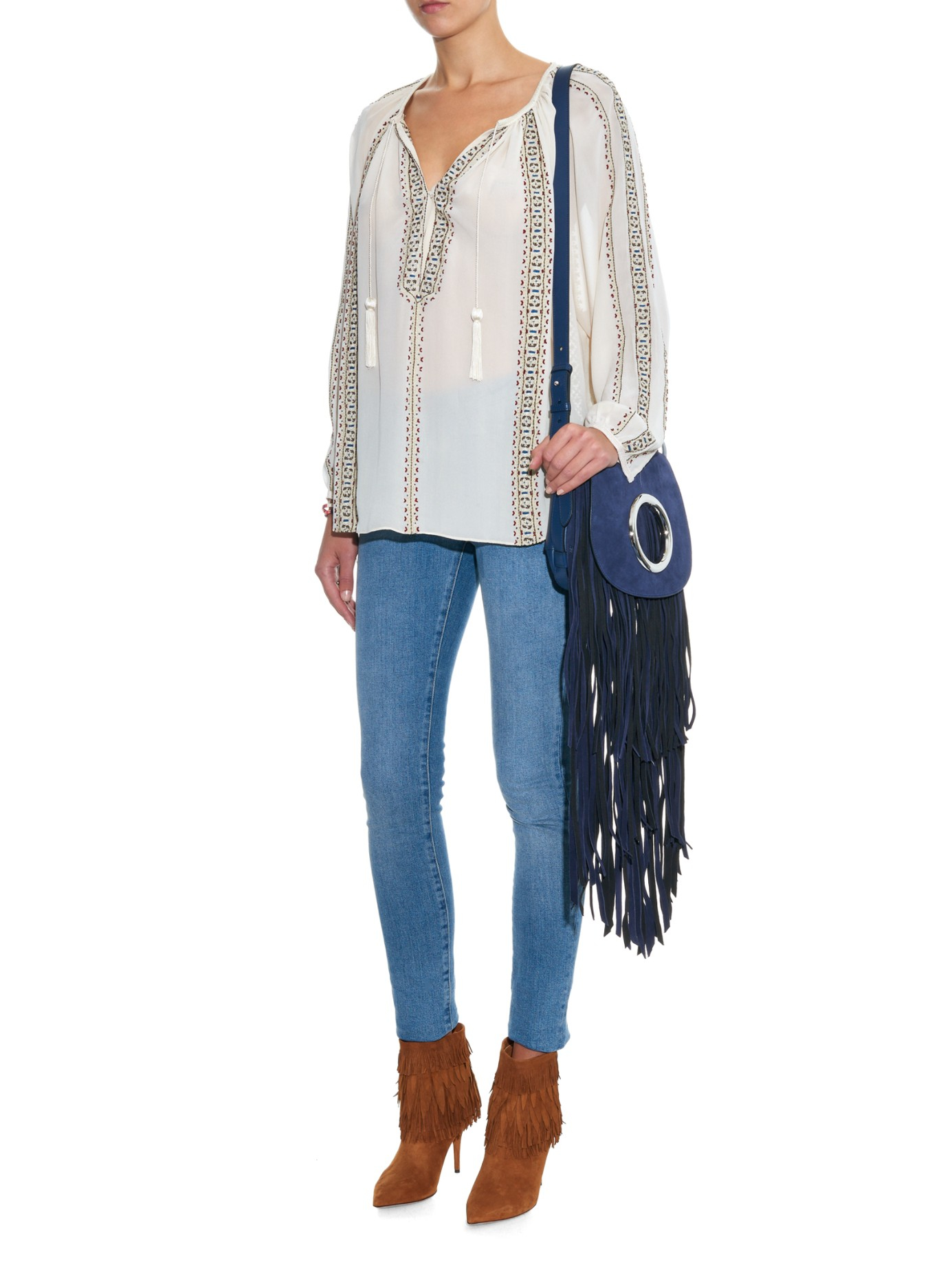 aquazzura fringe boots