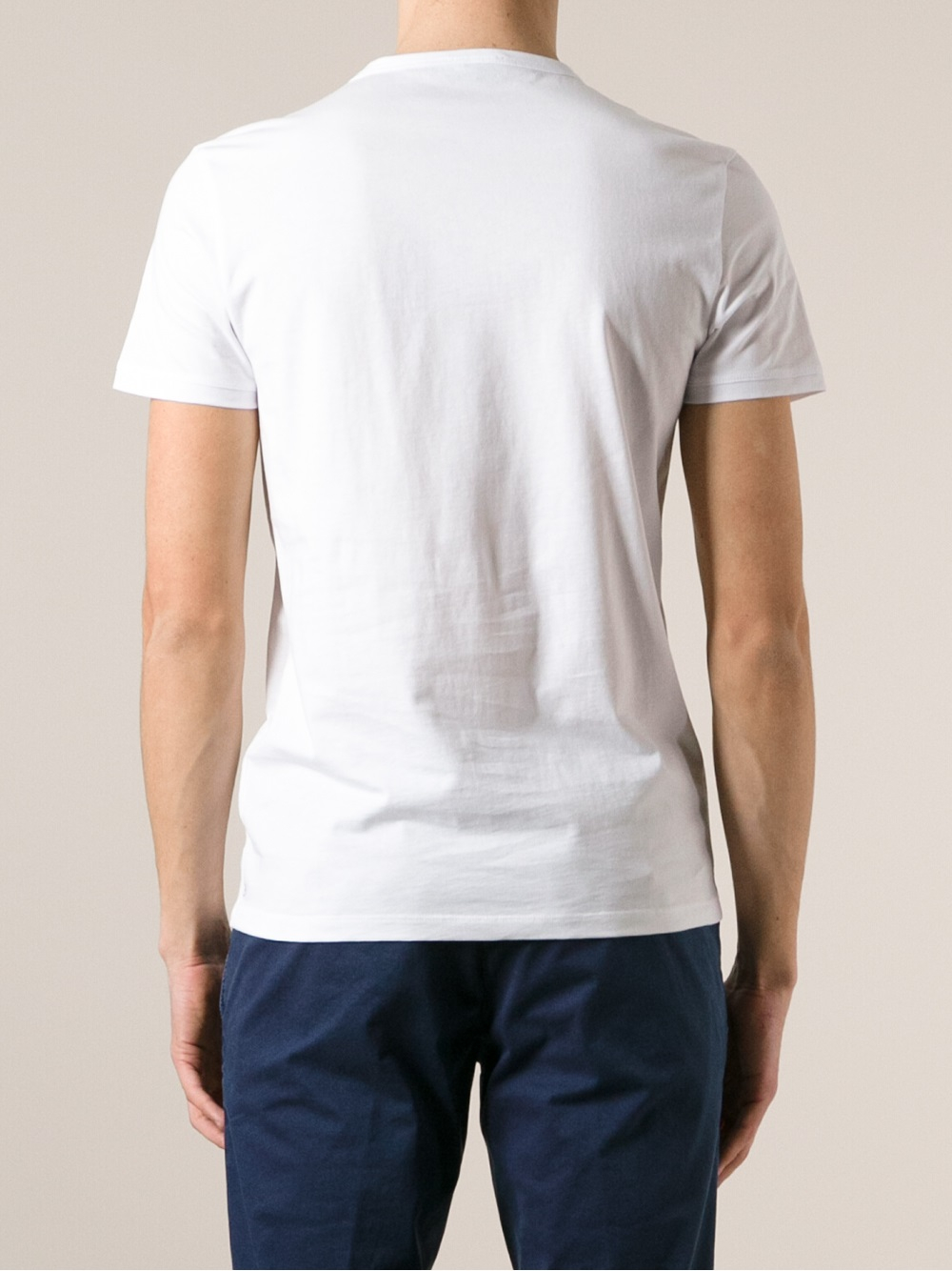 Moncler Flag Print Tshirt in White for Men | Lyst