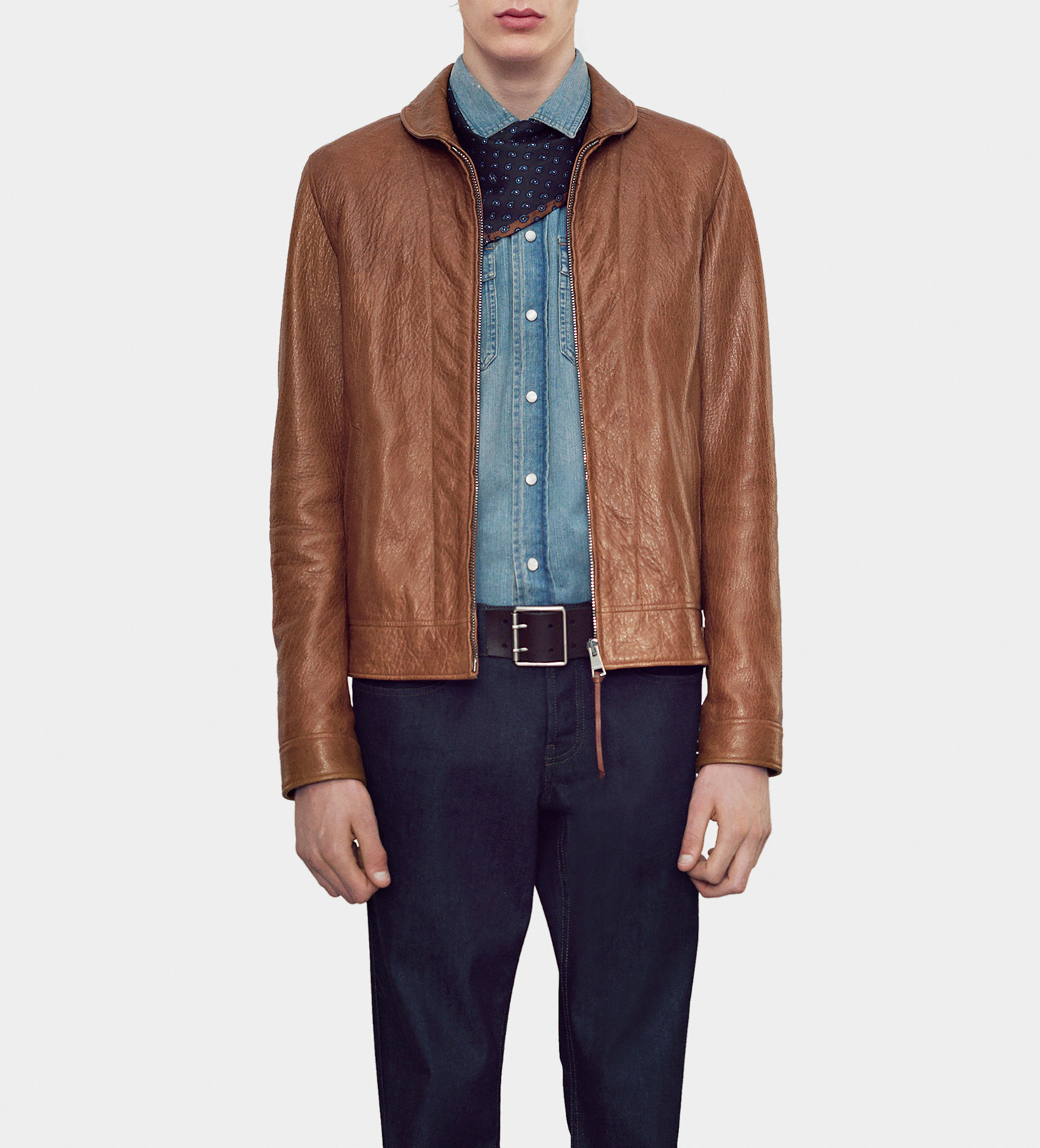 Gucci Brown Deerskin Leather Jacket