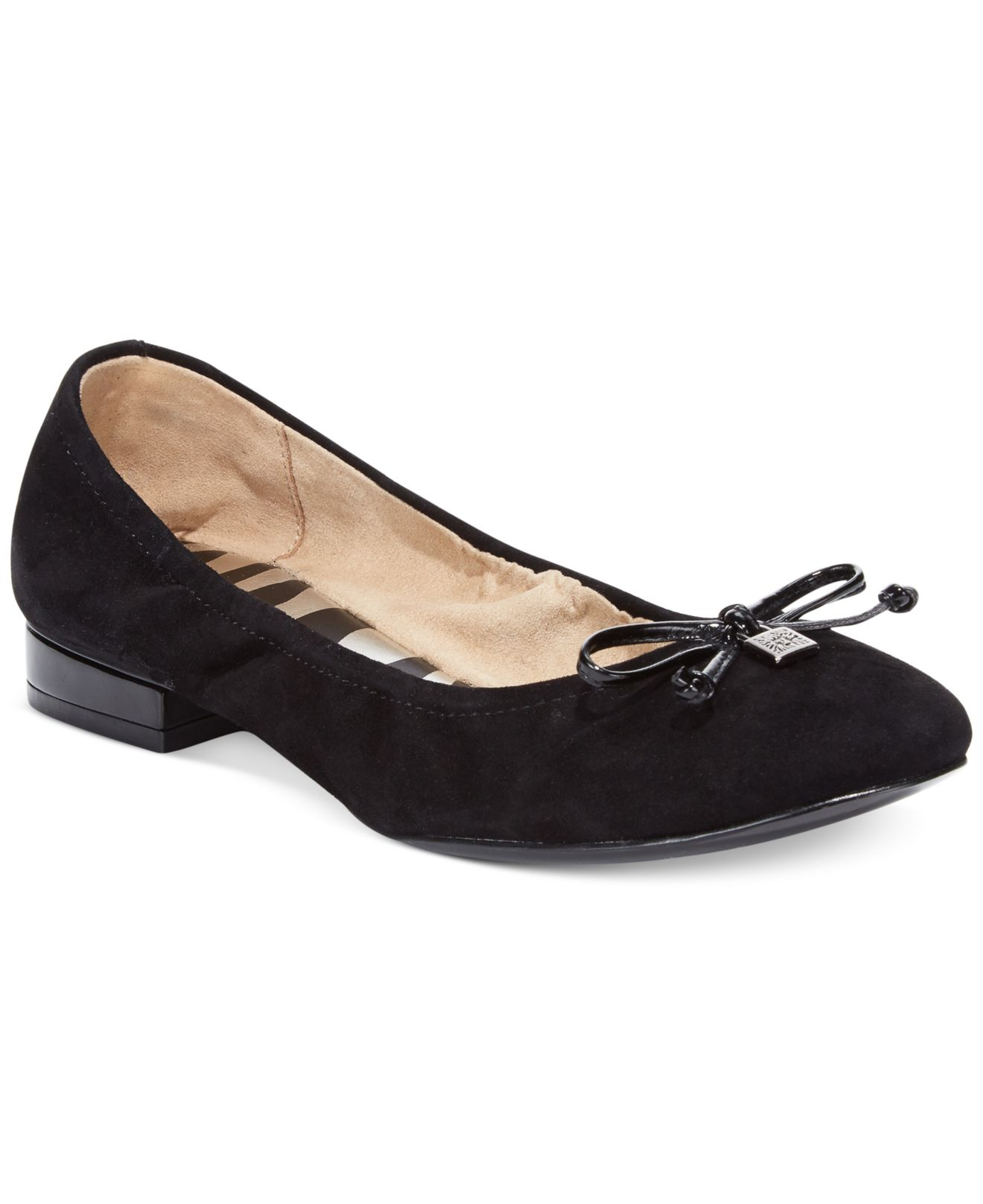 Womens Shoes Anne Klein Petrica Black Suede Womens Shoes Anne Klein Petrica Black Suede