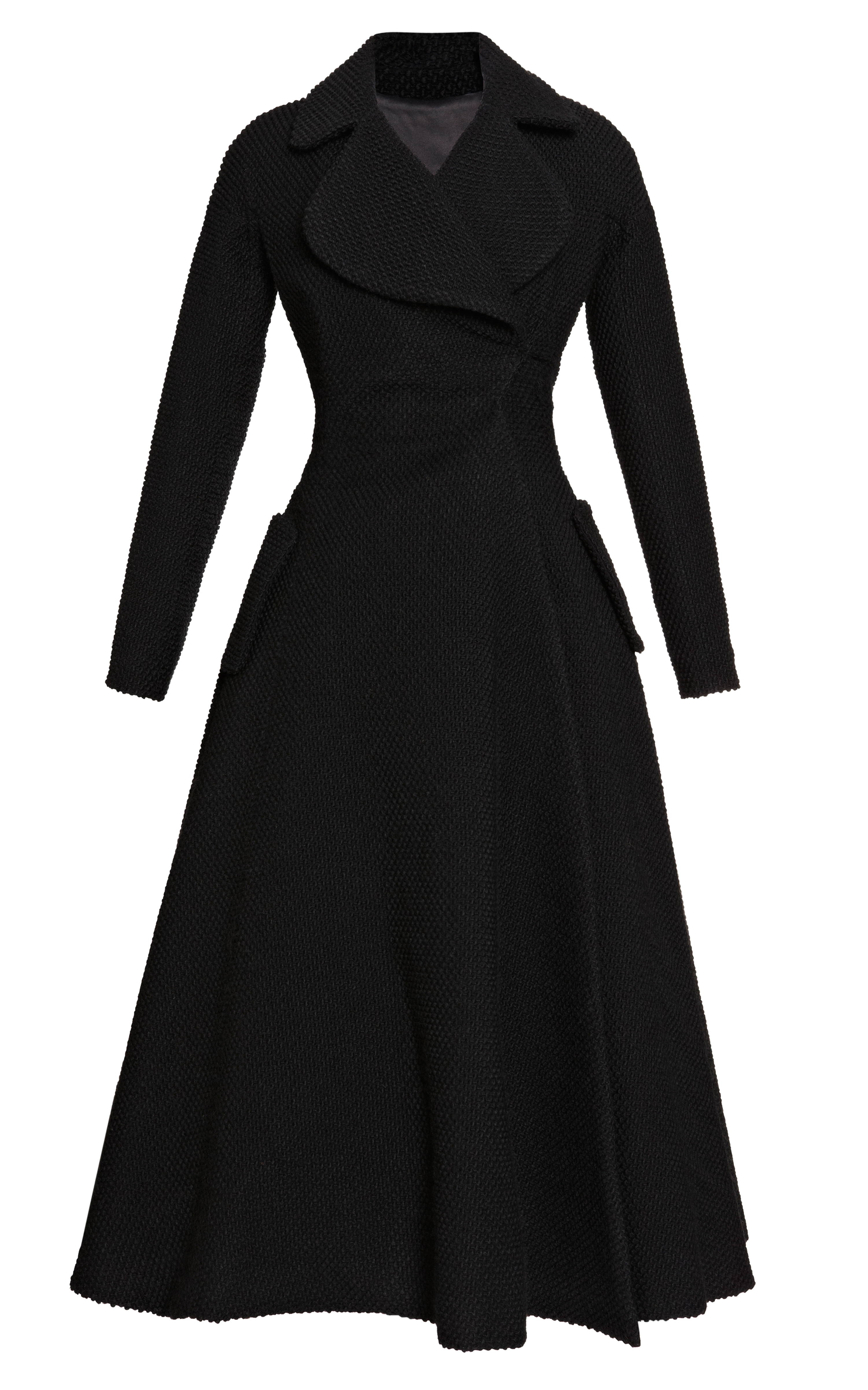 Emilia Wickstead C Coat Dress with Tuille Fusing in Black - Lyst