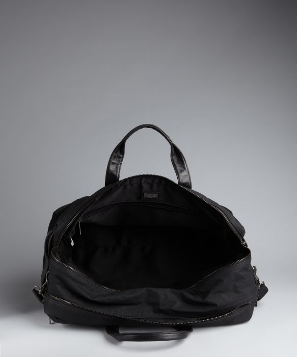 Kenneth Cole Black Nylon And Leather Dual Compartment Convertible Gallery