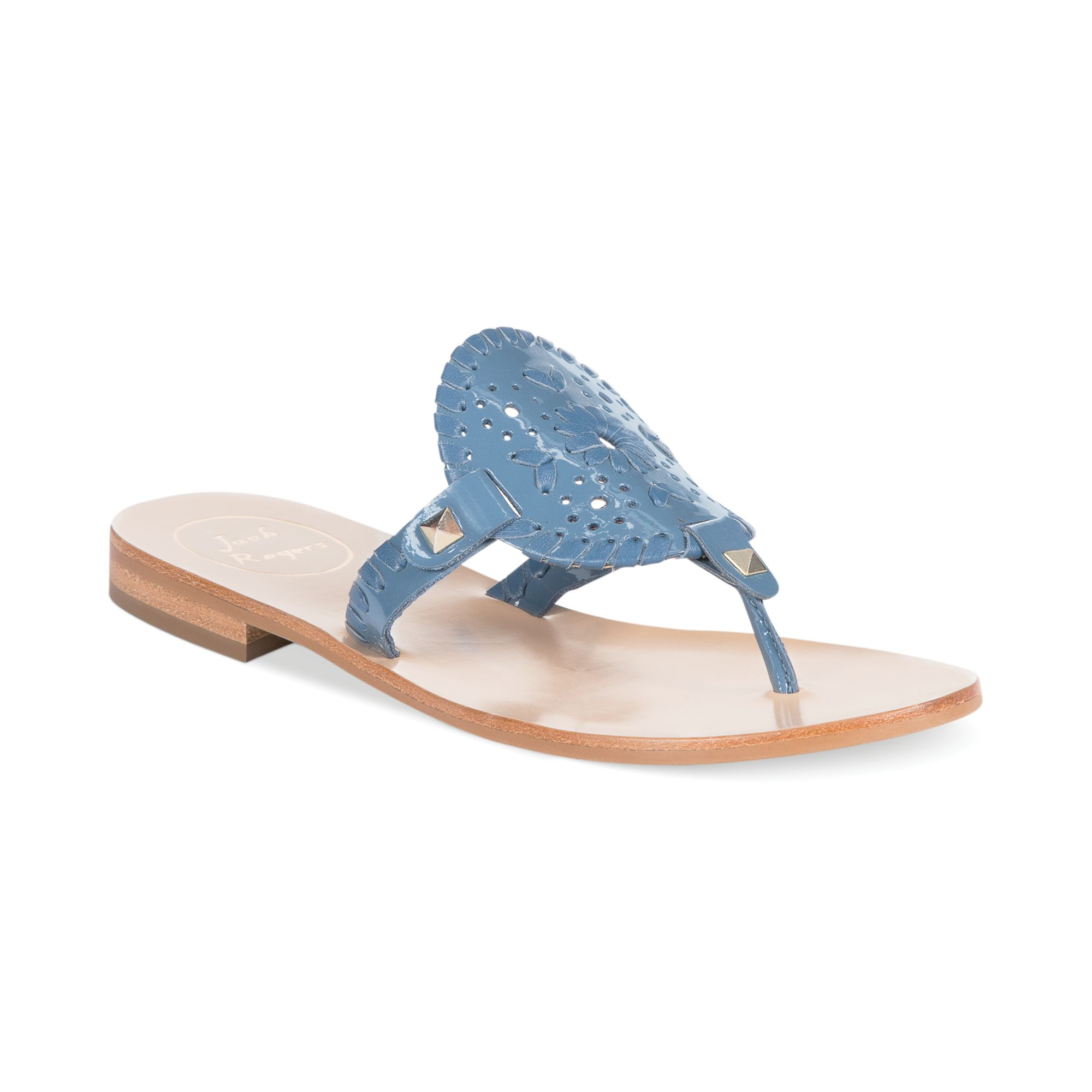 Lyst - Jack Rogers Georgica Flat Thong Sandals in Blue