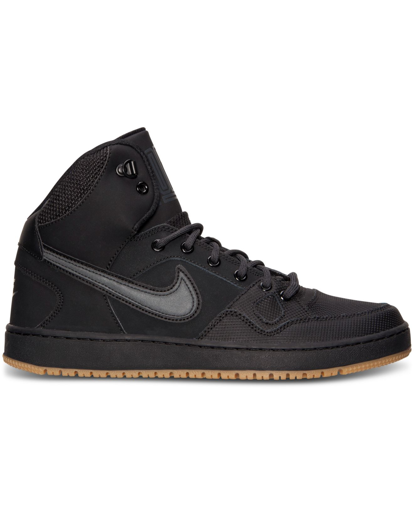 Nike Leather Men's Son Of Force Mid Winter Casual Sneakers From Finish ...