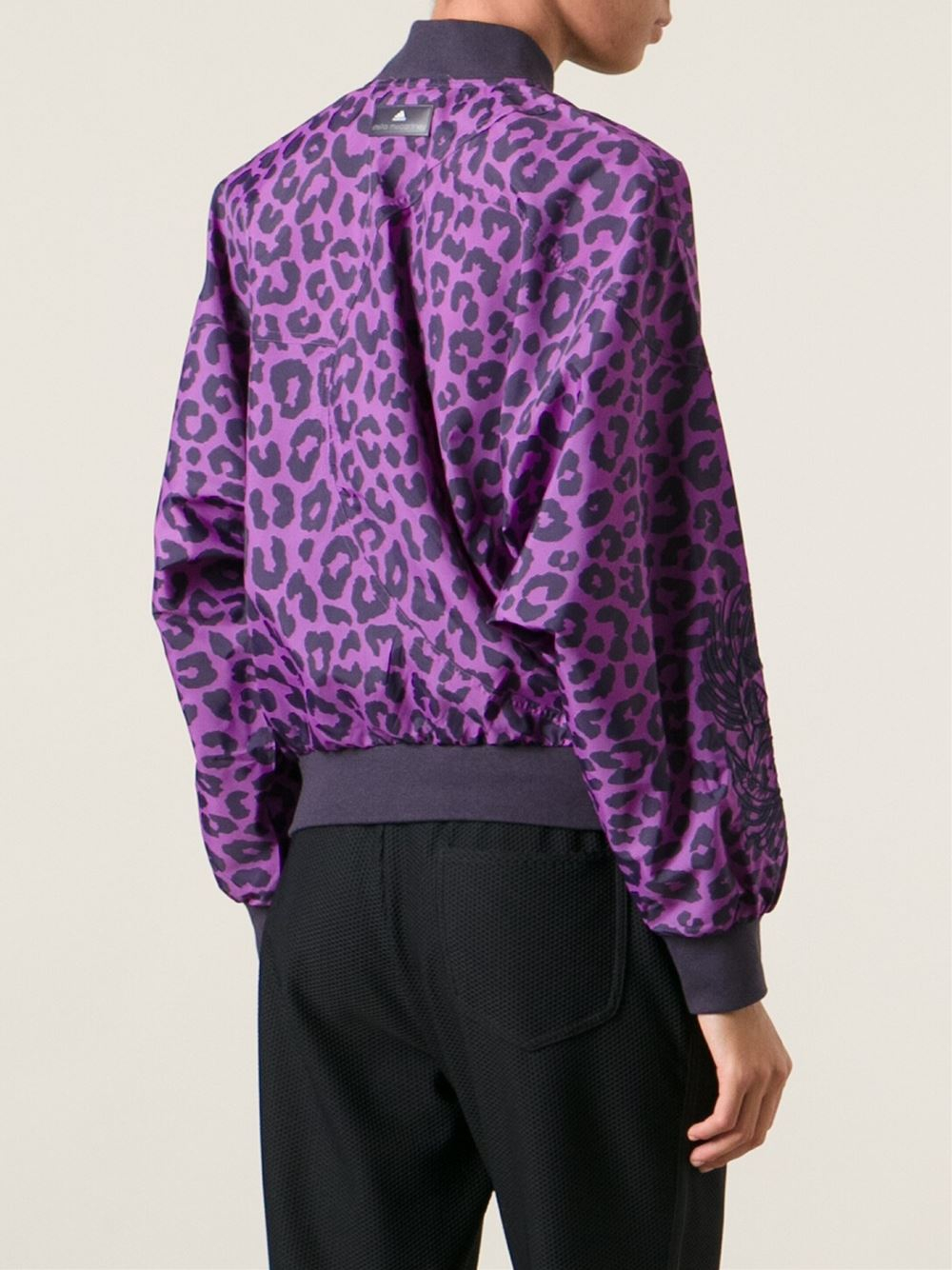 adidas By Stella McCartney Leopard Print Sport Jacket in Pink & Purple  (Purple) | Lyst
