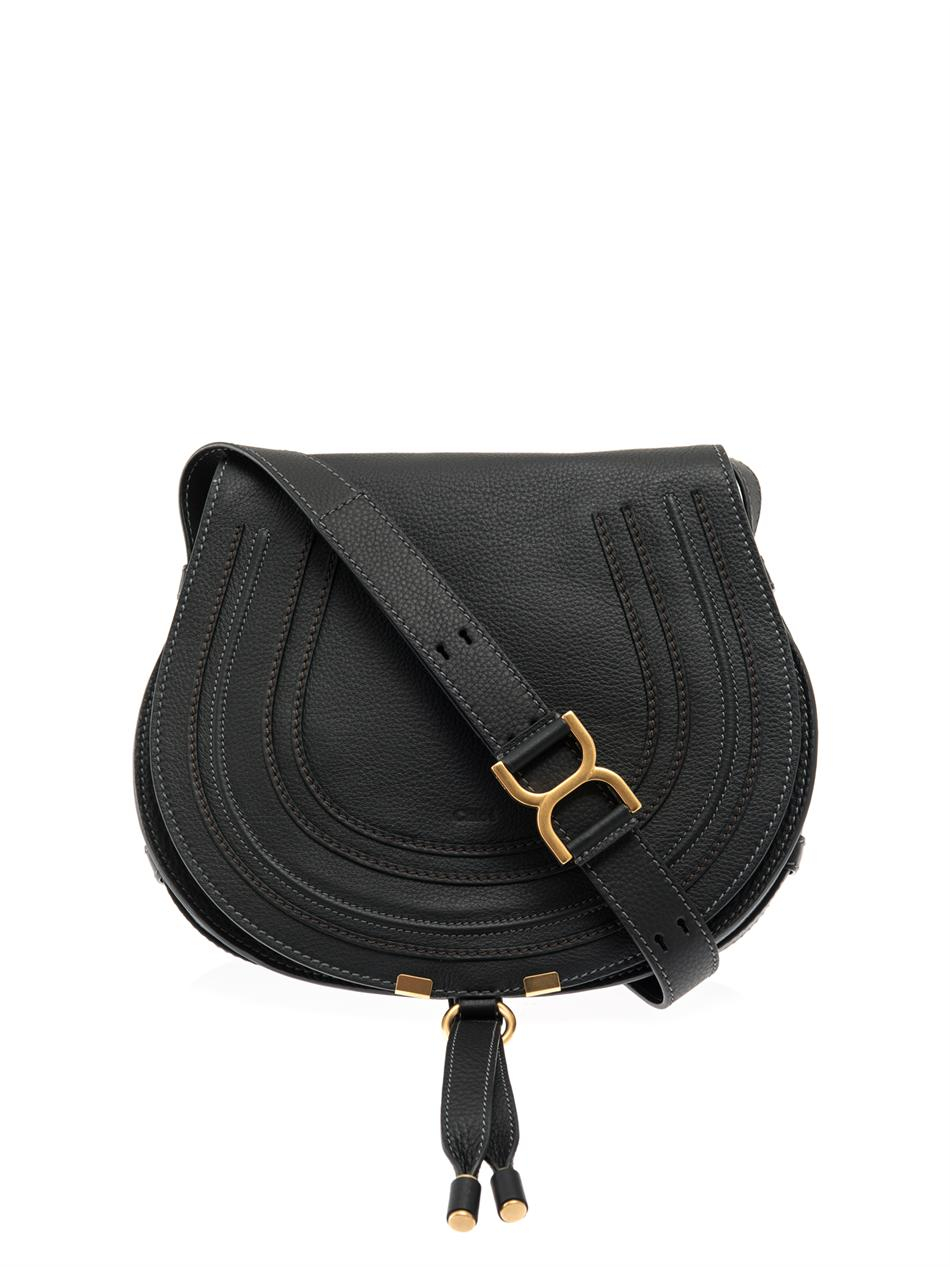 Chloé Marcie Medium Crossbody Bag in Black - Lyst