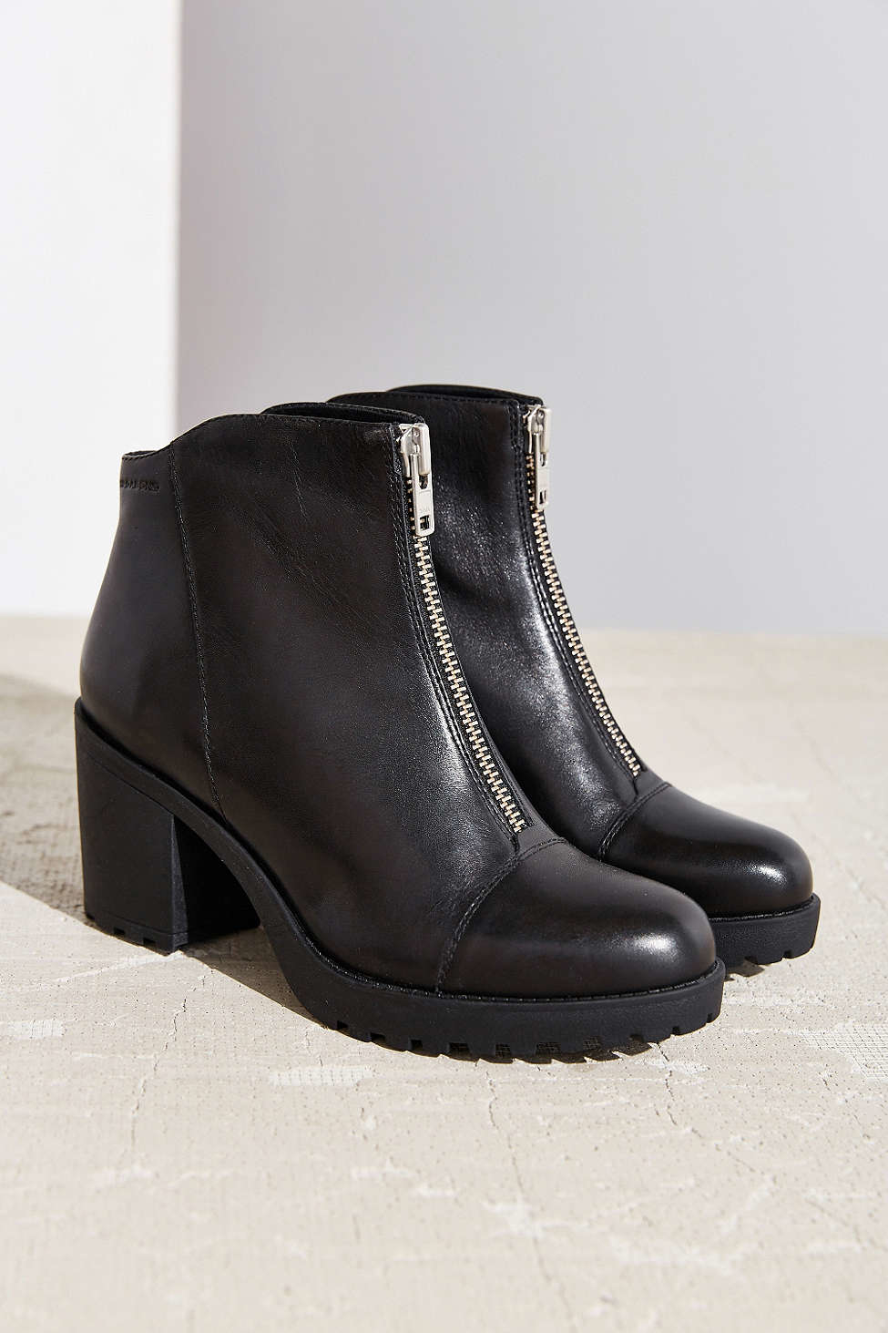 Shoemakers Zip Ankle Boot in Black | Lyst Canada