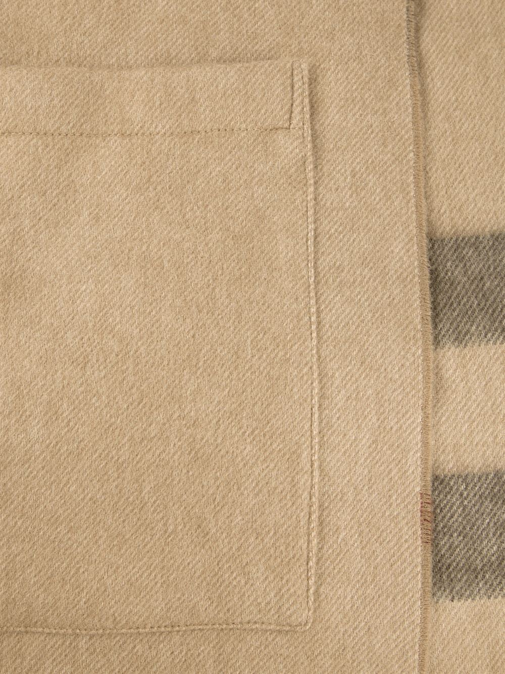 Burberry Double Sided Scarf with Pockets in Brown | Lyst