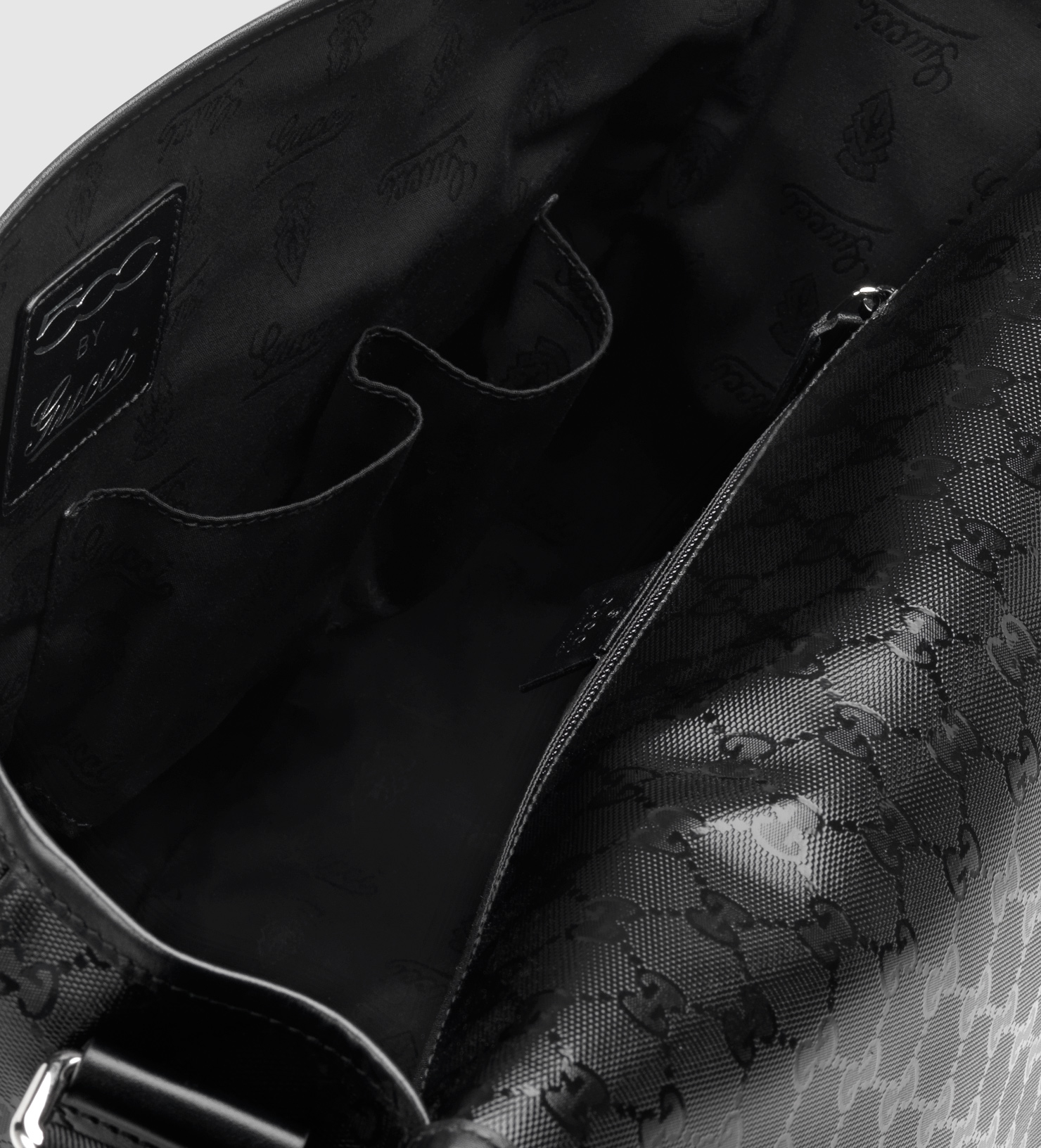 Gucci Medium Gg Imprimé Messenger Bag in Black for Men - Lyst