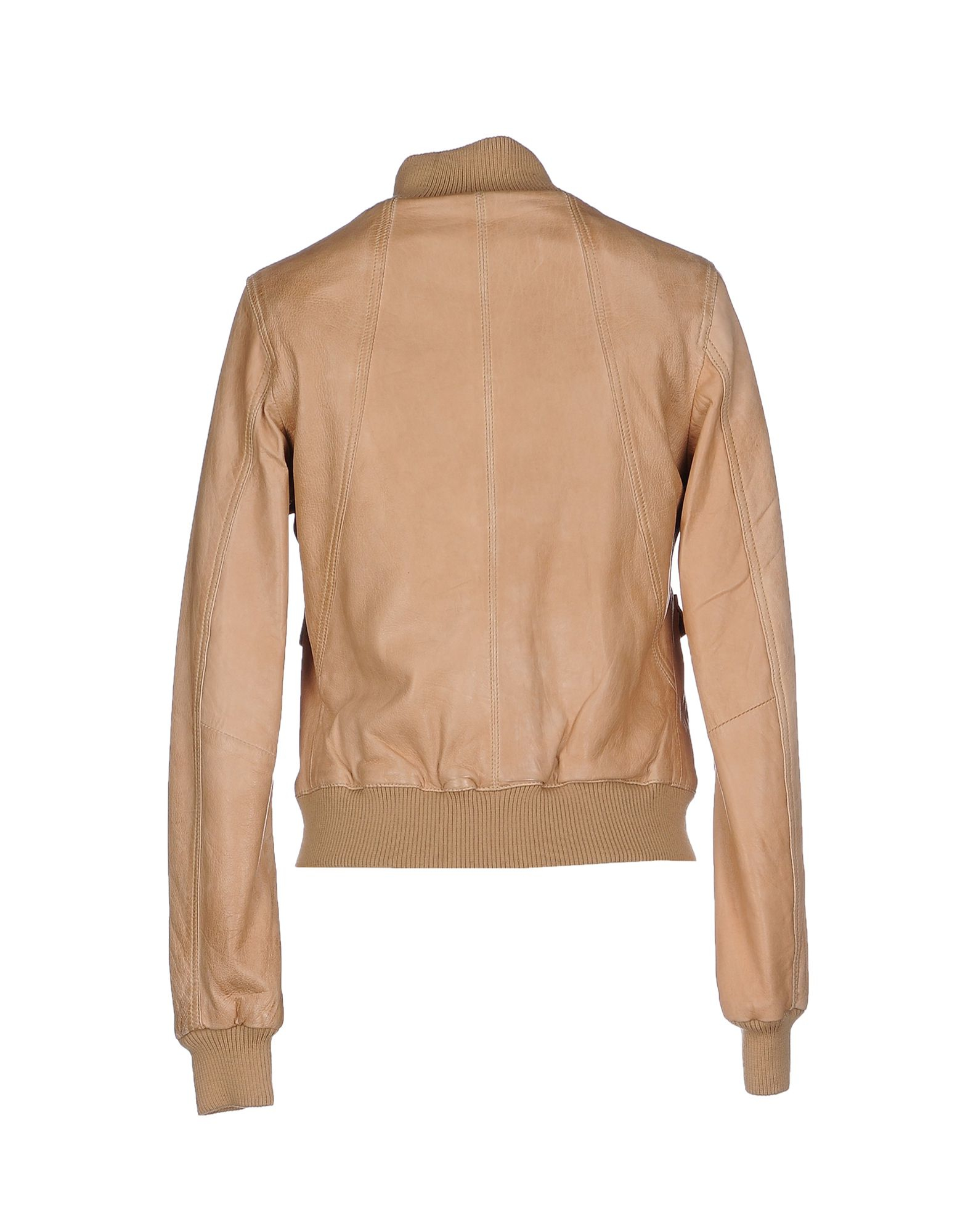 Le Sentier Leather Jacket in Sand (Natural) - Lyst