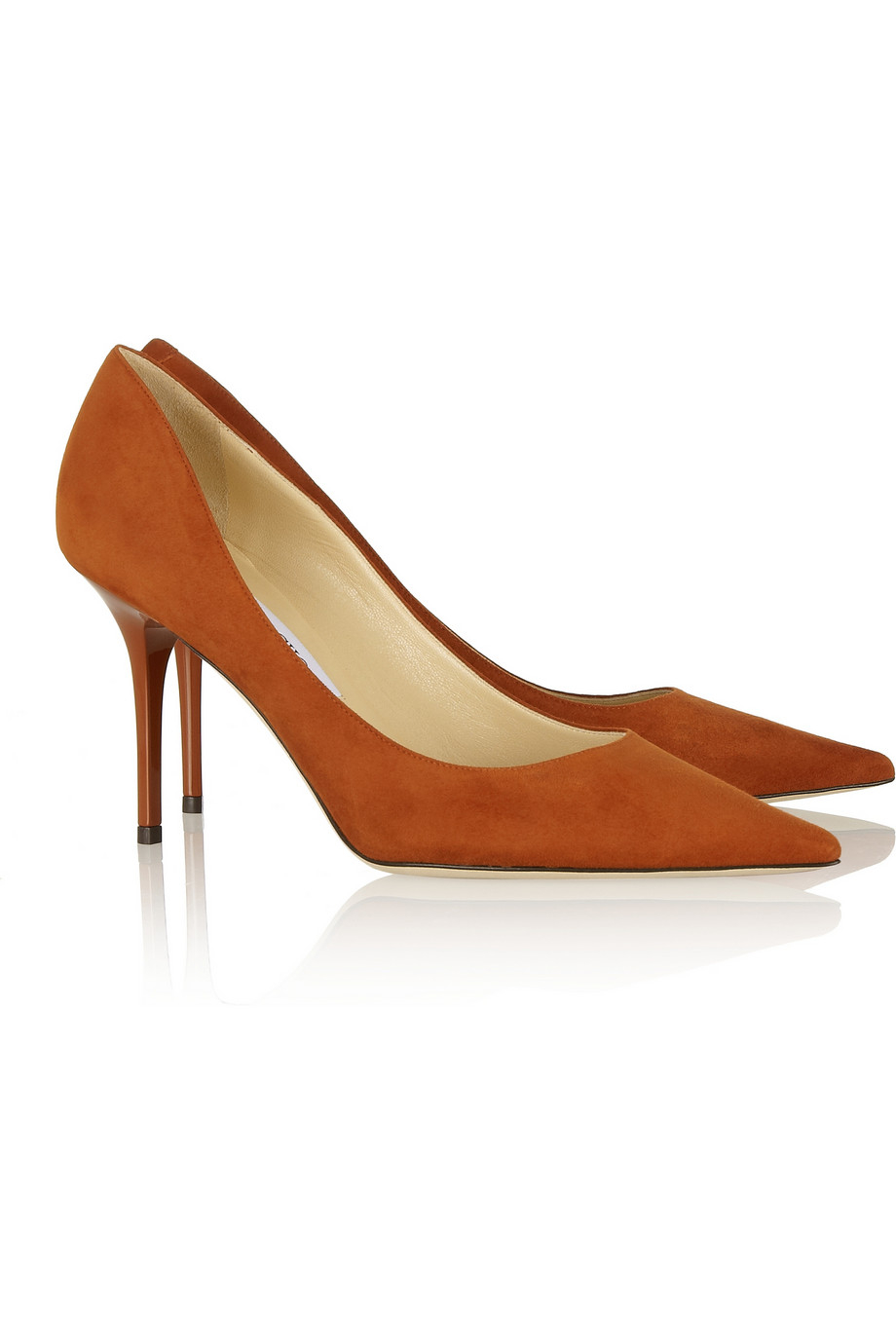 Jimmy Choo Agnes Suede Pumps in Red - Lyst