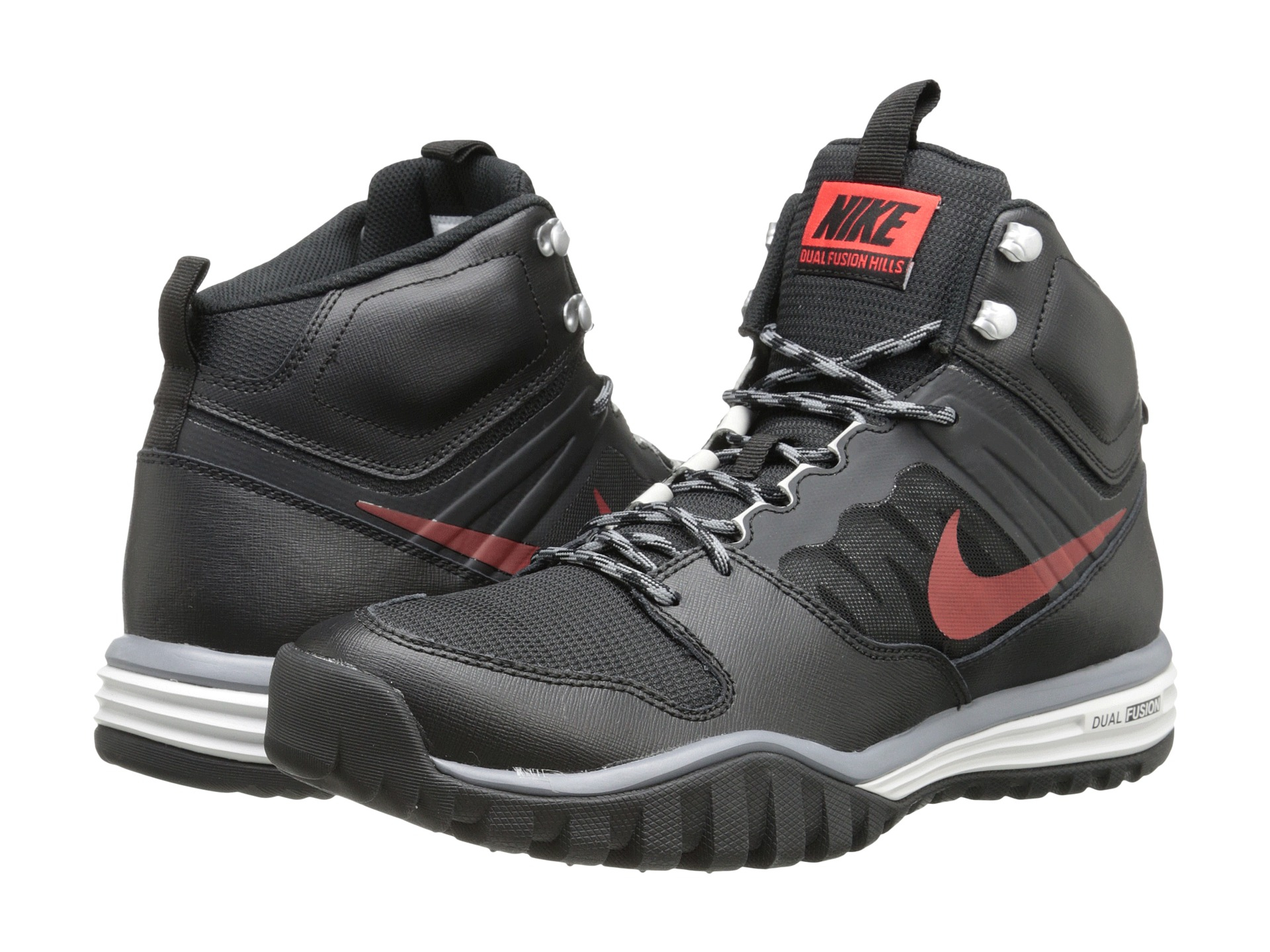 Nike Dual Fusion Hills Mid in Black for Men - Lyst