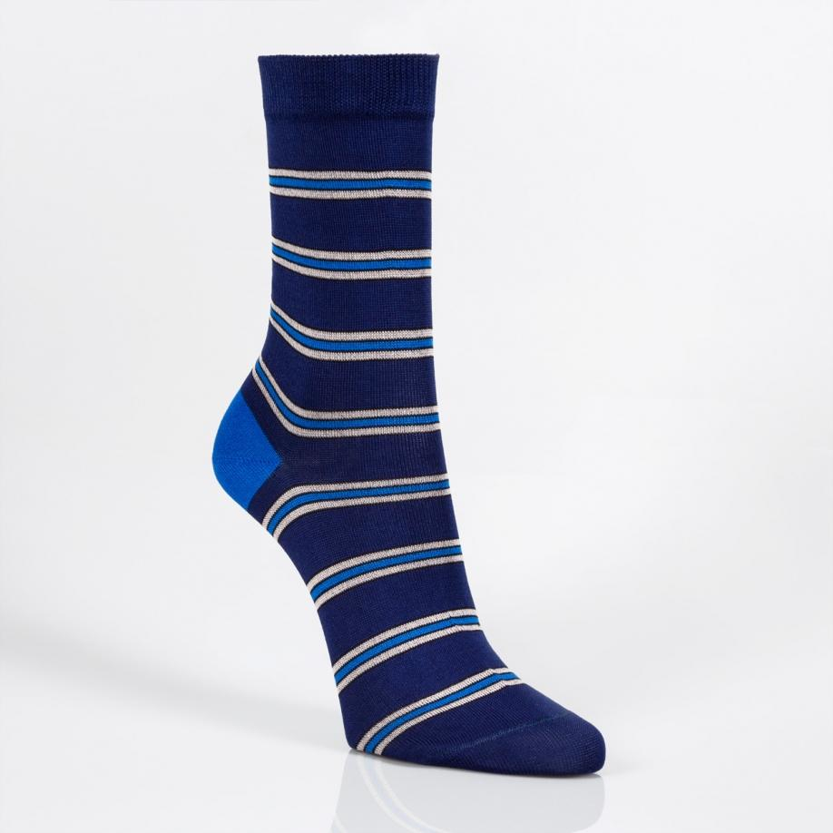 Lyst Paul Smith Women's Navy Finestripe Socks in Blue