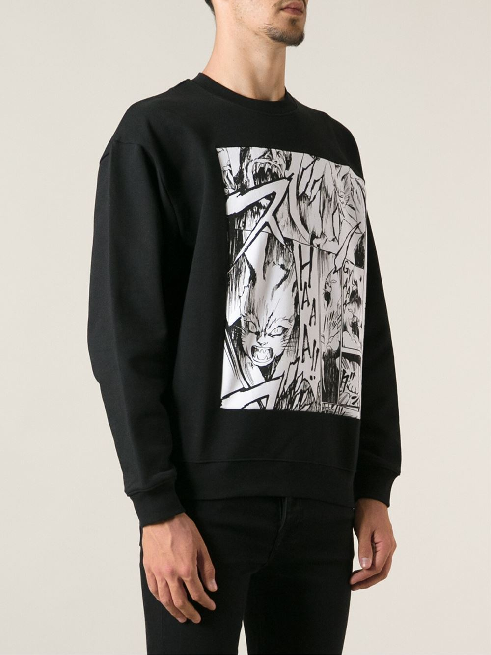 mcq black sweatshirt