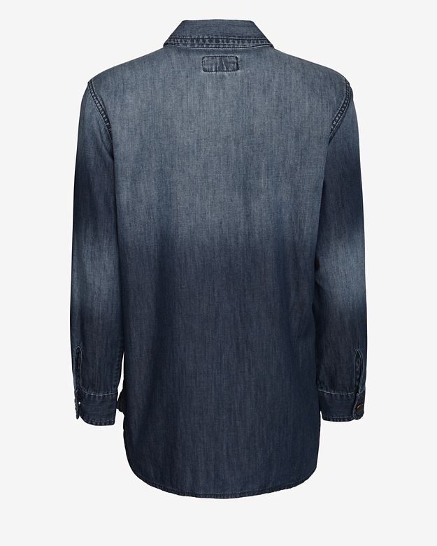 Lyst - Current/Elliott Exclusive Perfect Denim Shirt in Blue