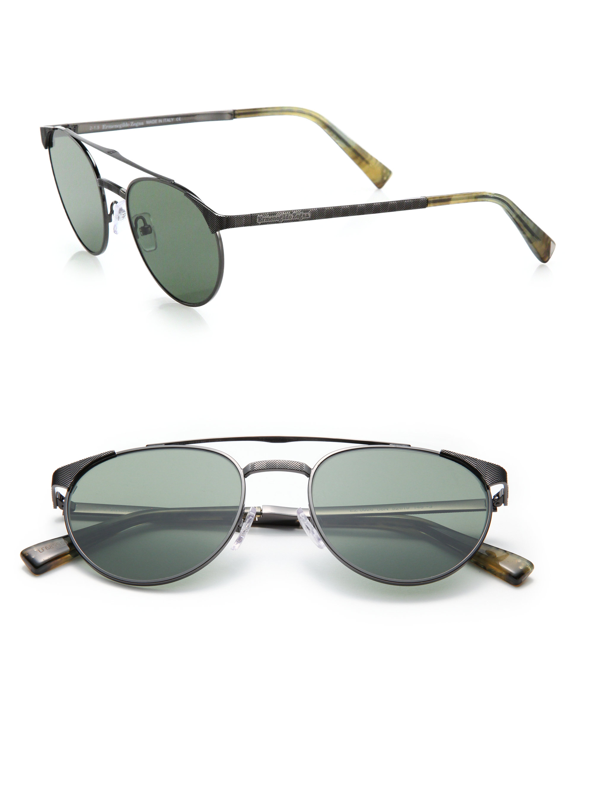 Lyst Ermenegildo zegna 52mm Metal Sunglasses in Metallic for Men