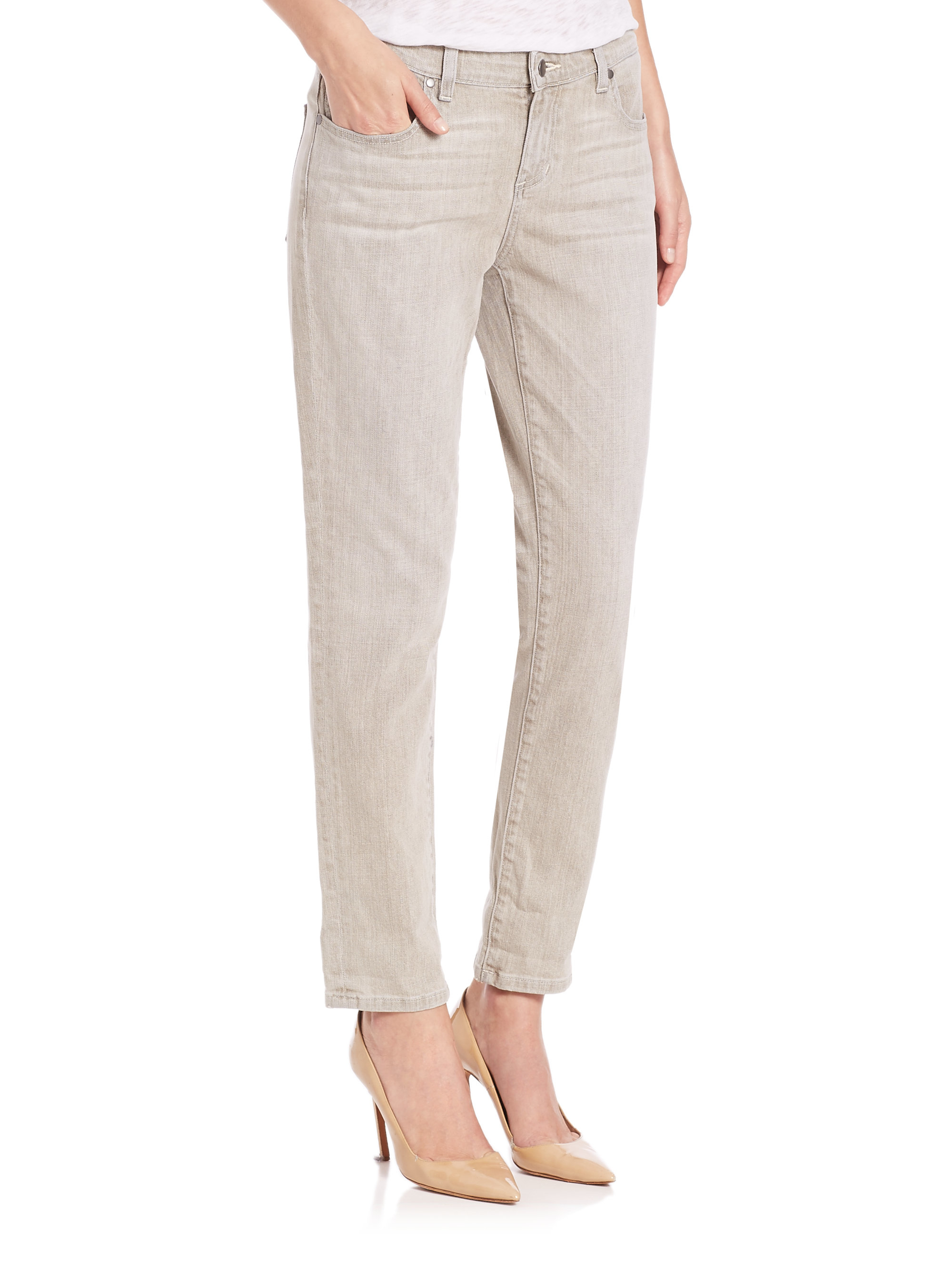 eileen fisher organic cotton boyfriend jeans