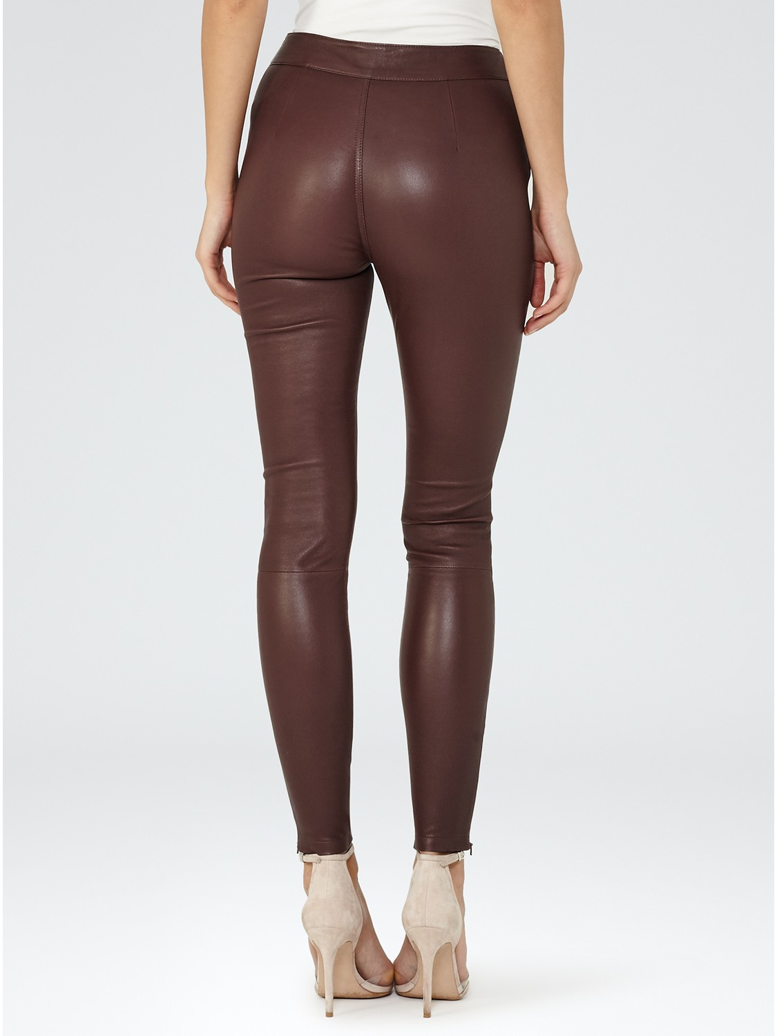 Buy Sosandar Brown Petite Leather Look Premium Leggings from the Next UK  online shop
