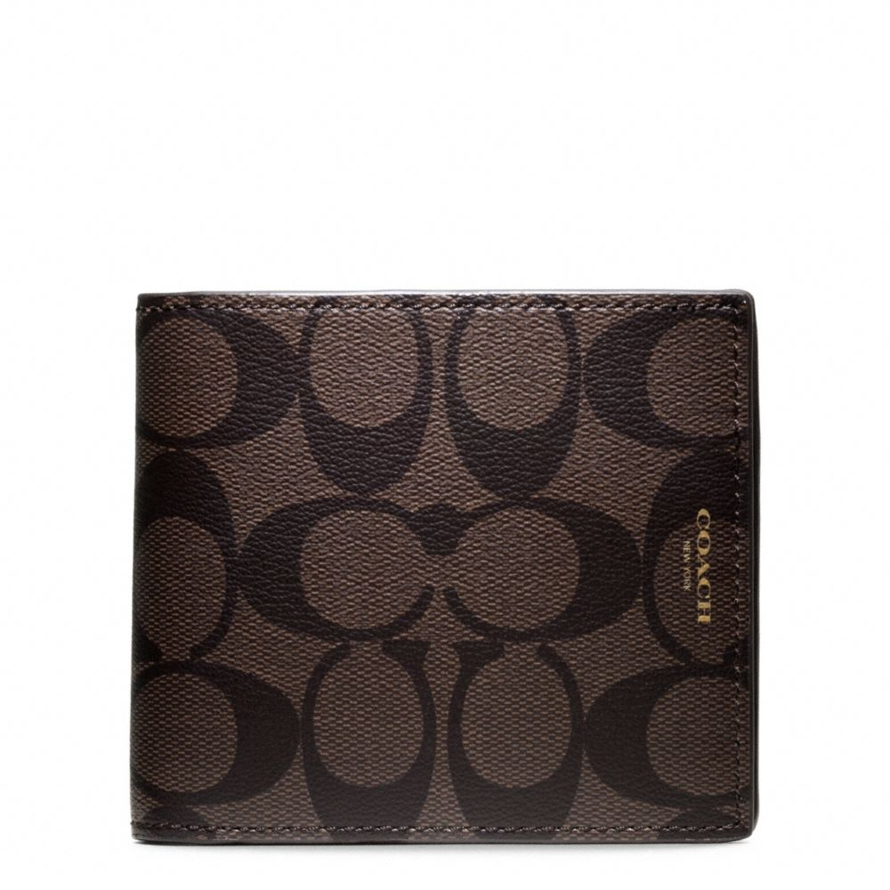 COACH Bleecker Signature Coin Wallet in Mahogany/Brown (Brown) for Men - Lyst