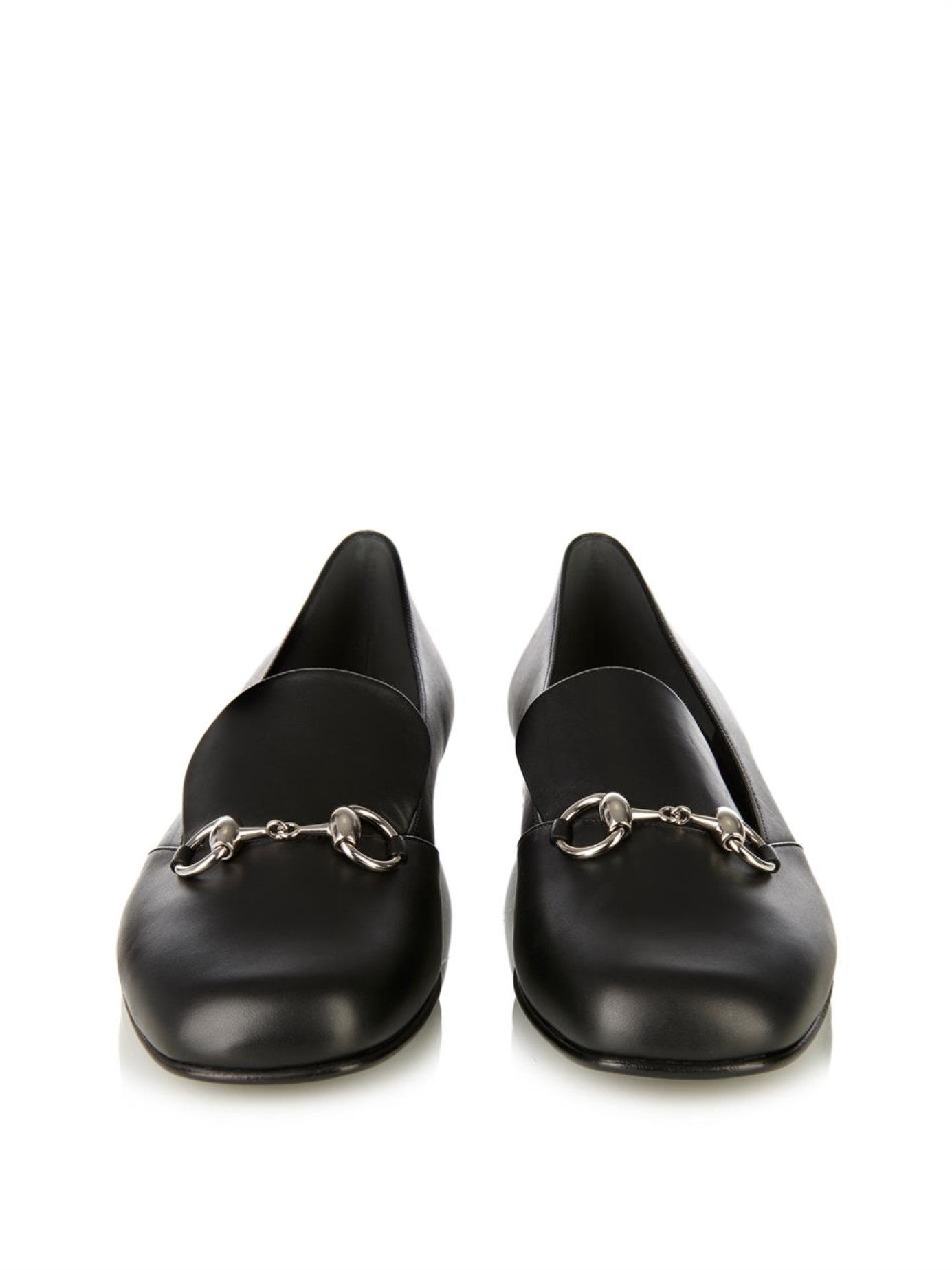 gucci silver horsebit loafers