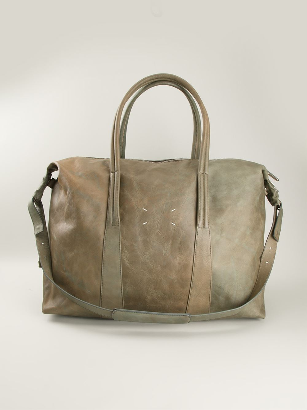 Maison margiela Antique Effect Holdall in Green for Men | Lyst Maison margiela Antique Effect Holdall in Green for Men | Lyst