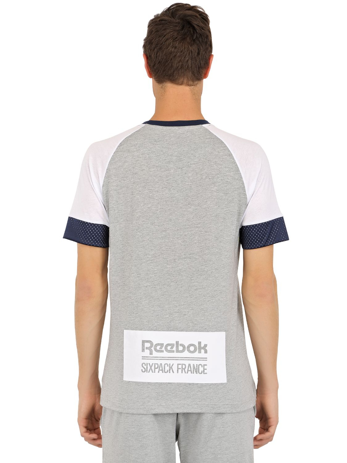 Reebok Sixpack France Cotton Blend T-shirt in Grey/White/Navy (Gray) for  Men - Lyst