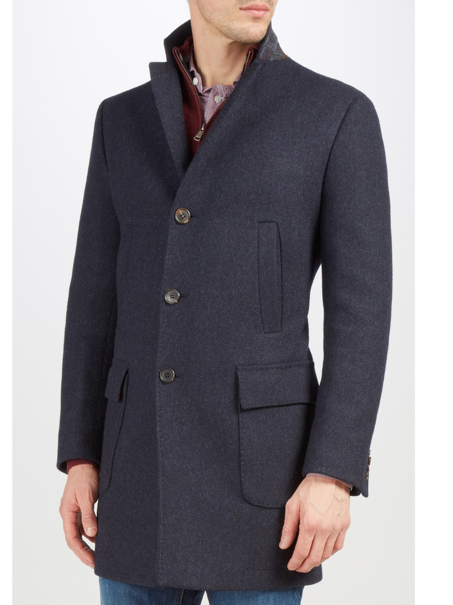 hackett wool coat