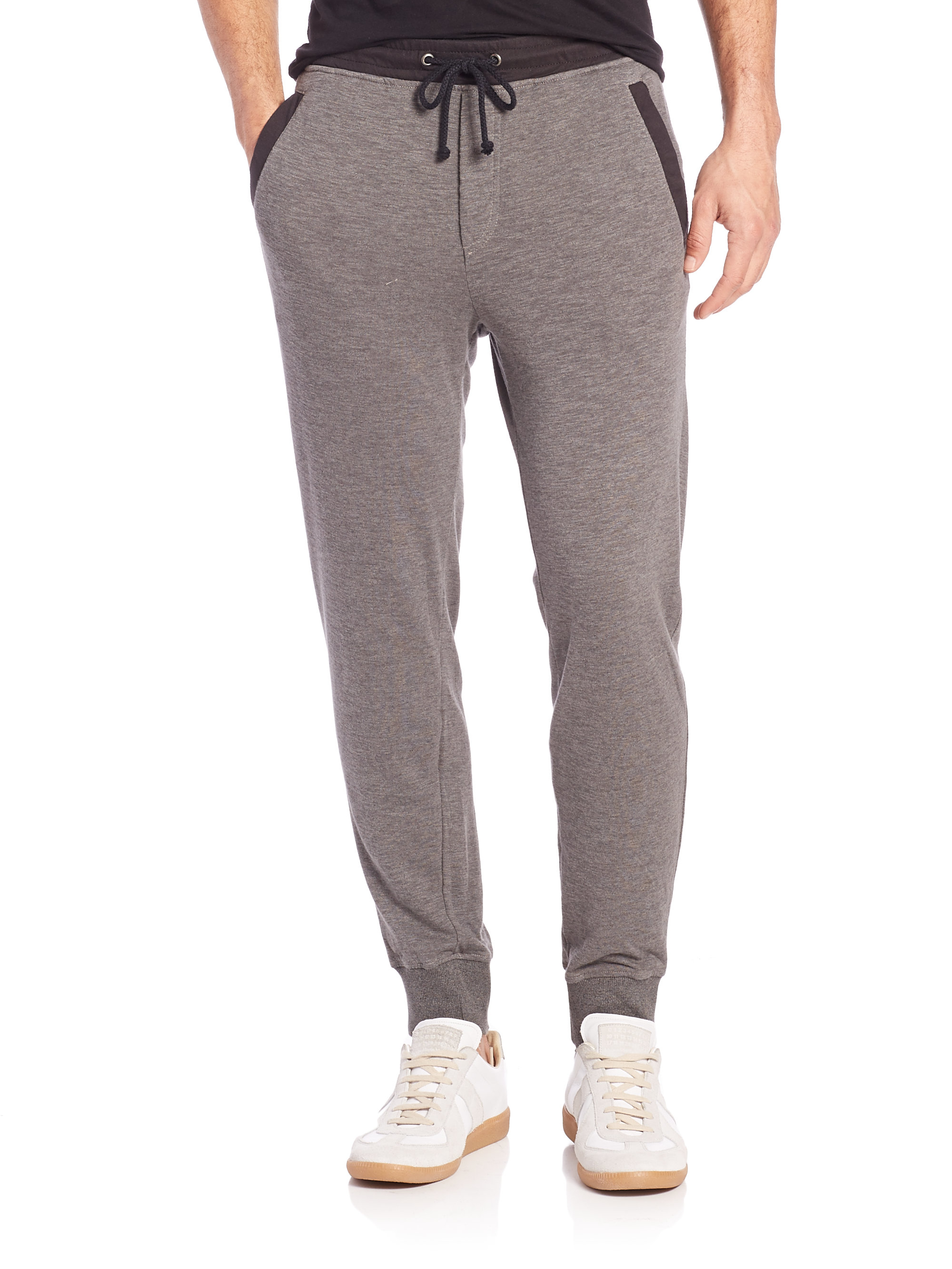 Lyst - Splendid mills Slim-fit Double Faced Jogger Pants in Gray for Men