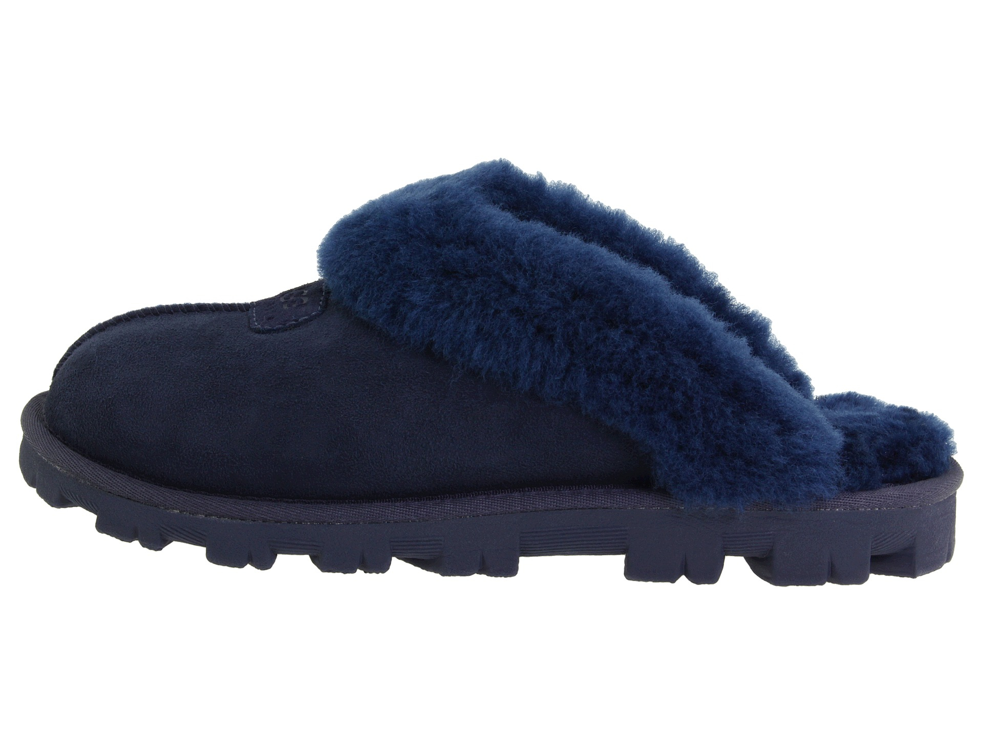 navy blue ugg slippers
